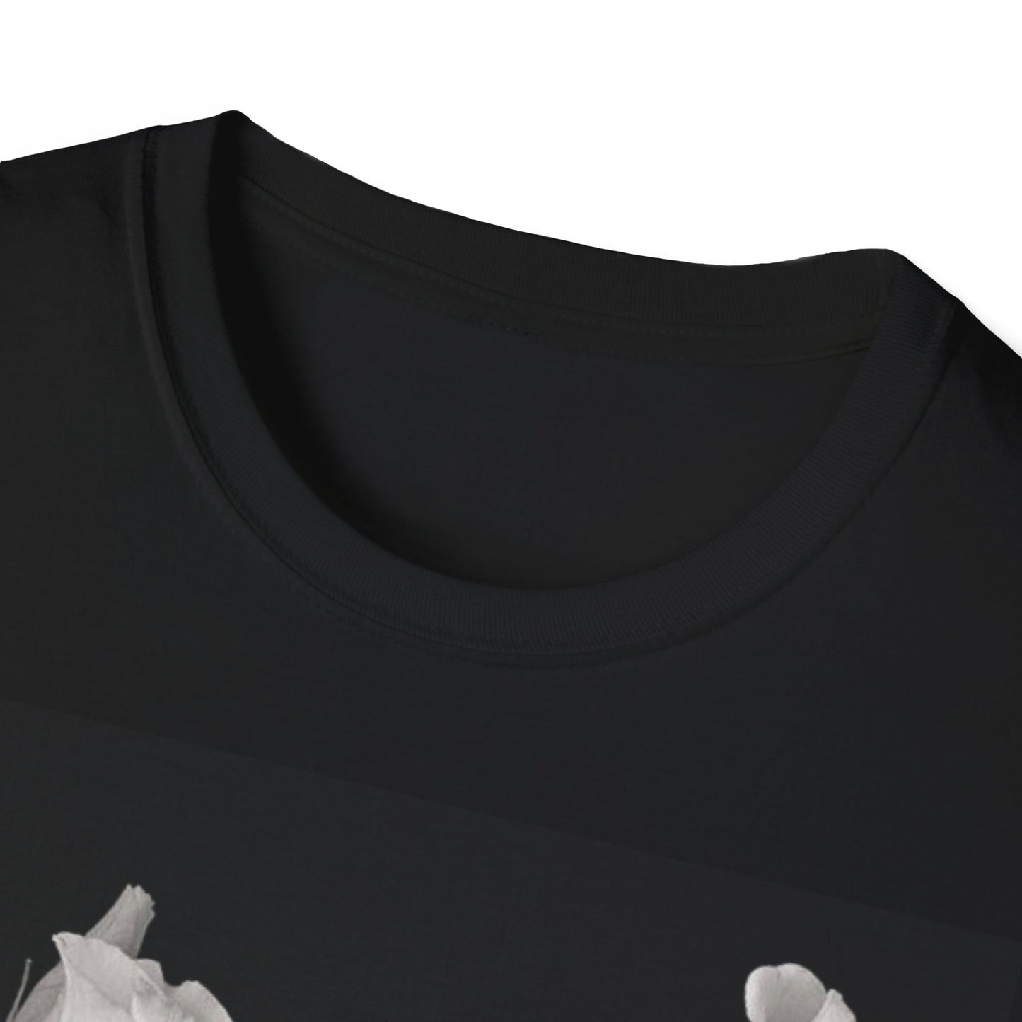Elegant Floral Unisex T-Shirt - Monochrome Collection - Margo Makaroff - Personalization Available