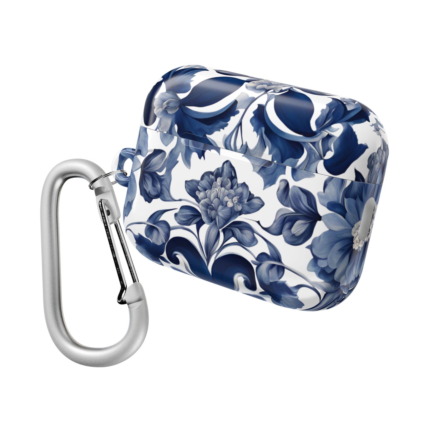 Blue Majolica AirPod Case - Margo Makaroff - Personalization Available