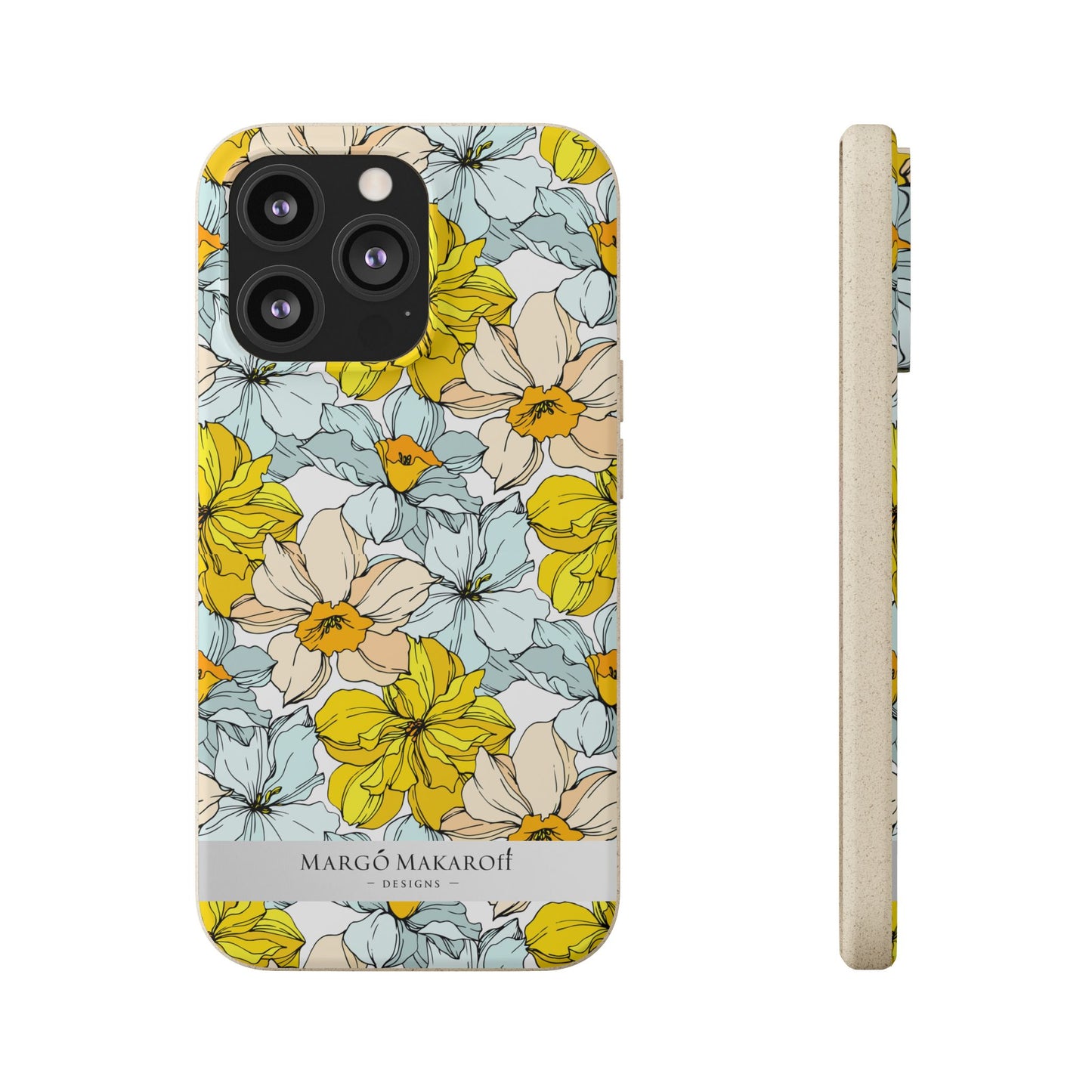 Floral Collection Biodegradable Phone Case - Eco-Friendly Style for Nature Lovers with Personalization by Margo Makaroff