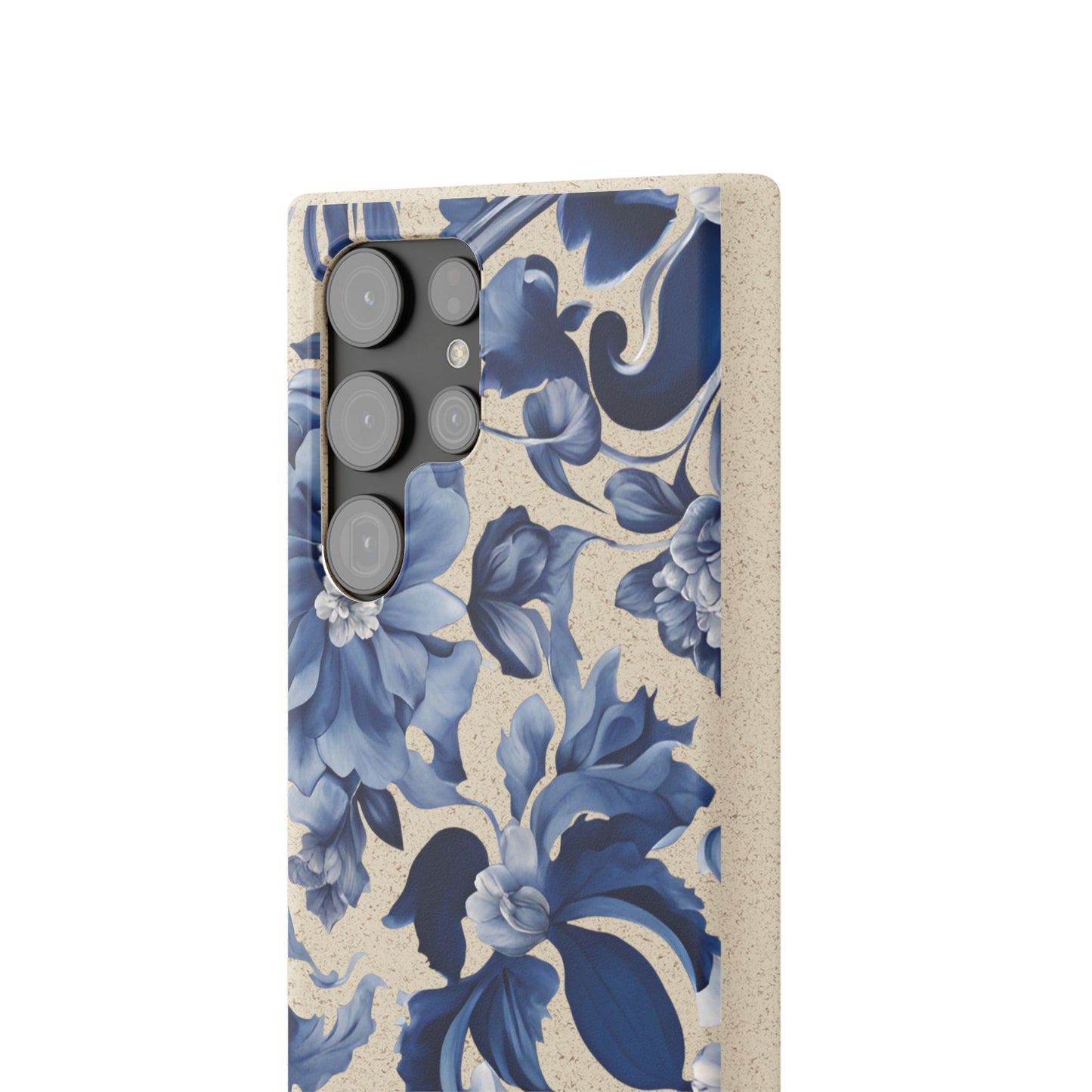Blue Majolica Collection Biodegradable Phone Case - Eco-Friendly Style for Nature Lovers with Personalization by Margo Makaroff