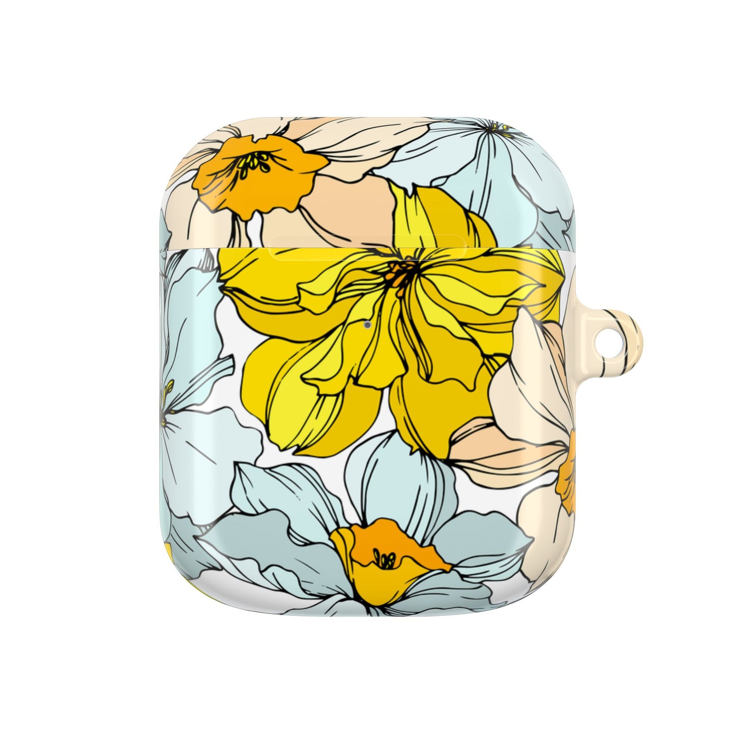 Floral Collection AirPod Case in Buttermilk - Margo Makroff - Personalization Available