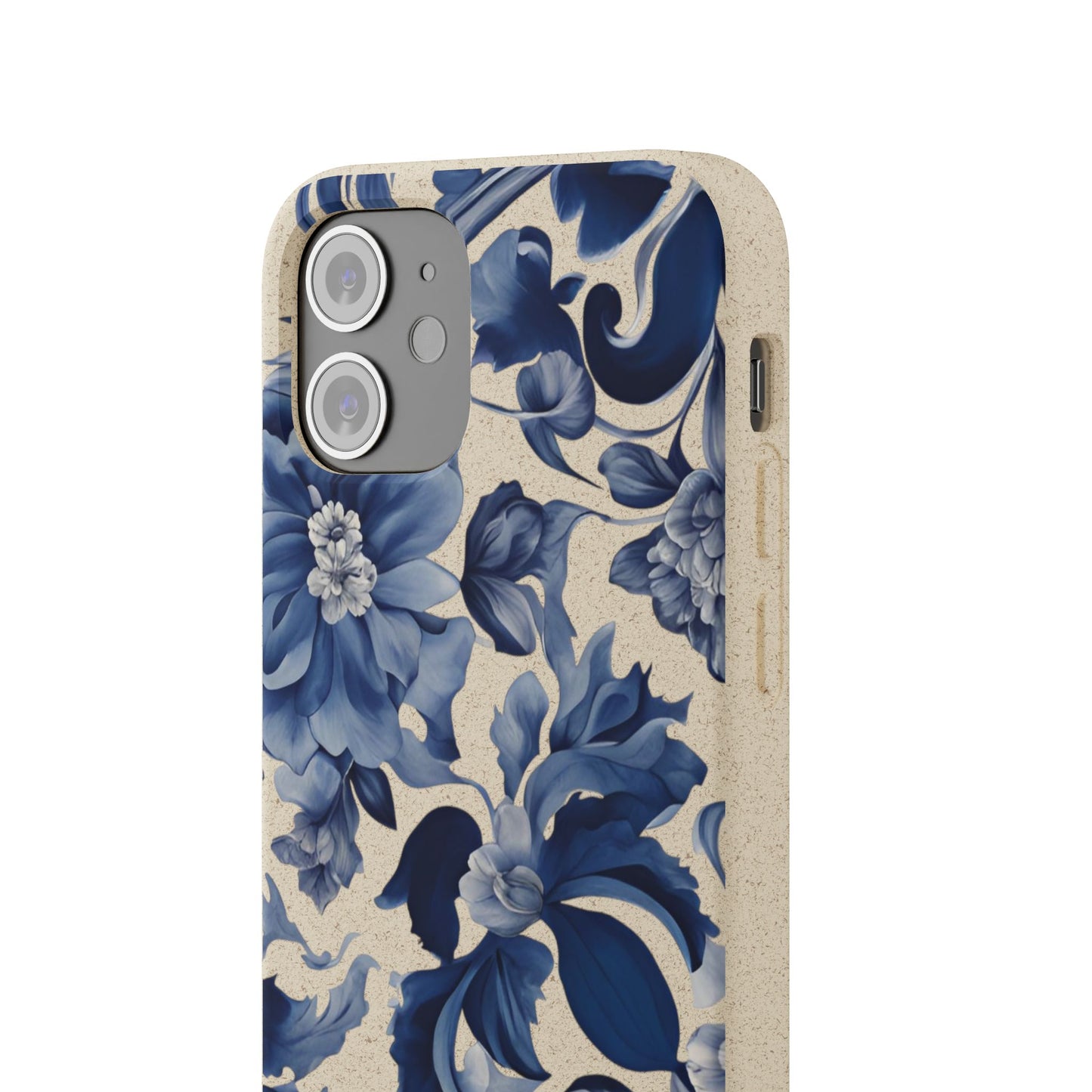 Blue Majolica Collection Biodegradable Phone Case - Eco-Friendly Style for Nature Lovers with Personalization by Margo Makaroff