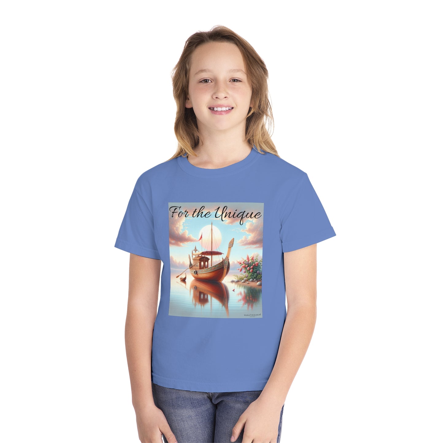 Youth "For The Unique" Tee - Design by Margo Makaroff with Personalization