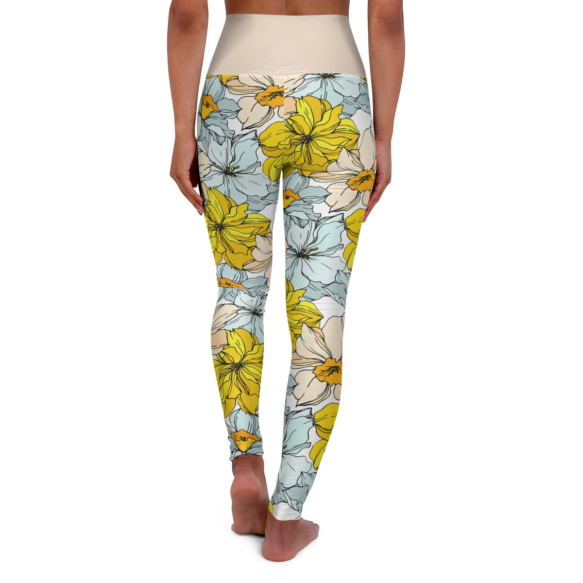 * Floral Collection Women's Yoga Pants - Margo Makaroff - Personalization Available