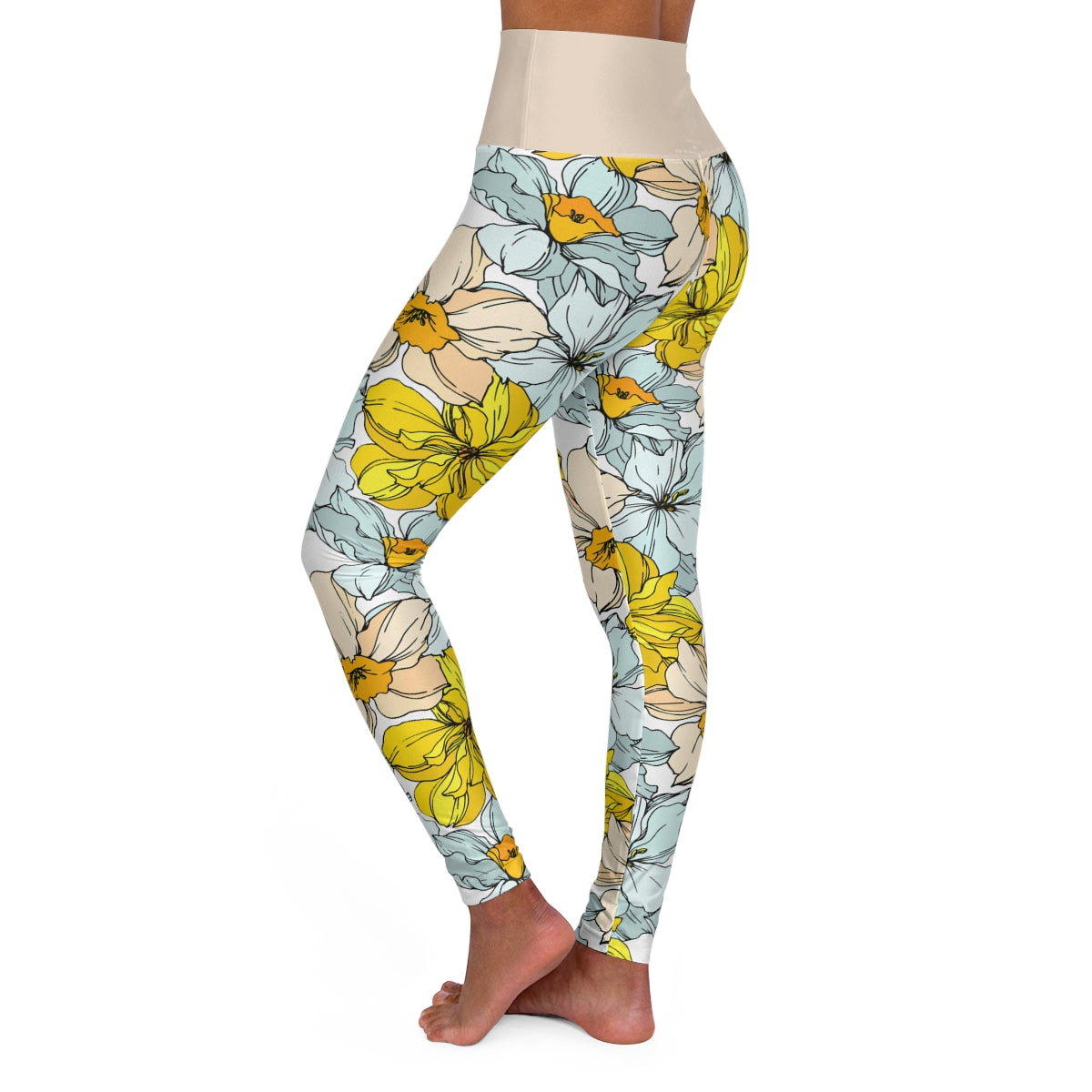 * Floral Collection Women's Yoga Pants - Margo Makaroff - Personalization Available