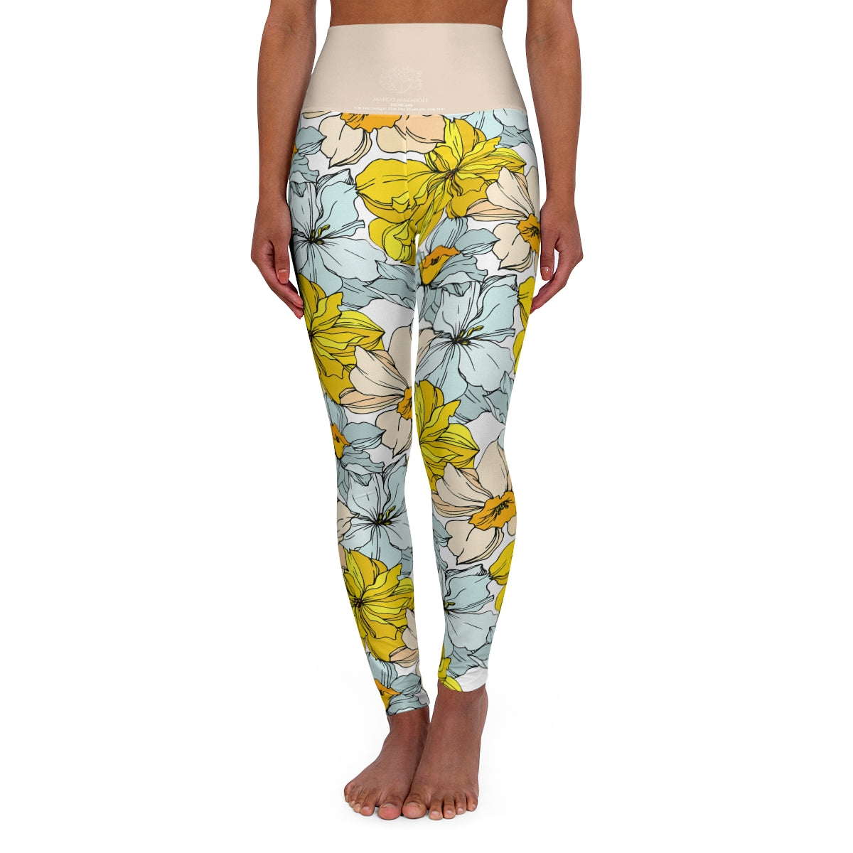 * Floral Collection Women's Yoga Pants - Margo Makaroff - Personalization Available