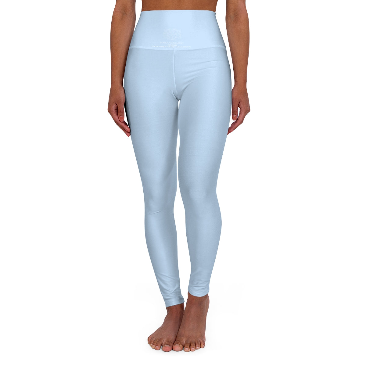 *Pastel Blue Women's Yoga Pants - Margo Makaroff - Personalization Available