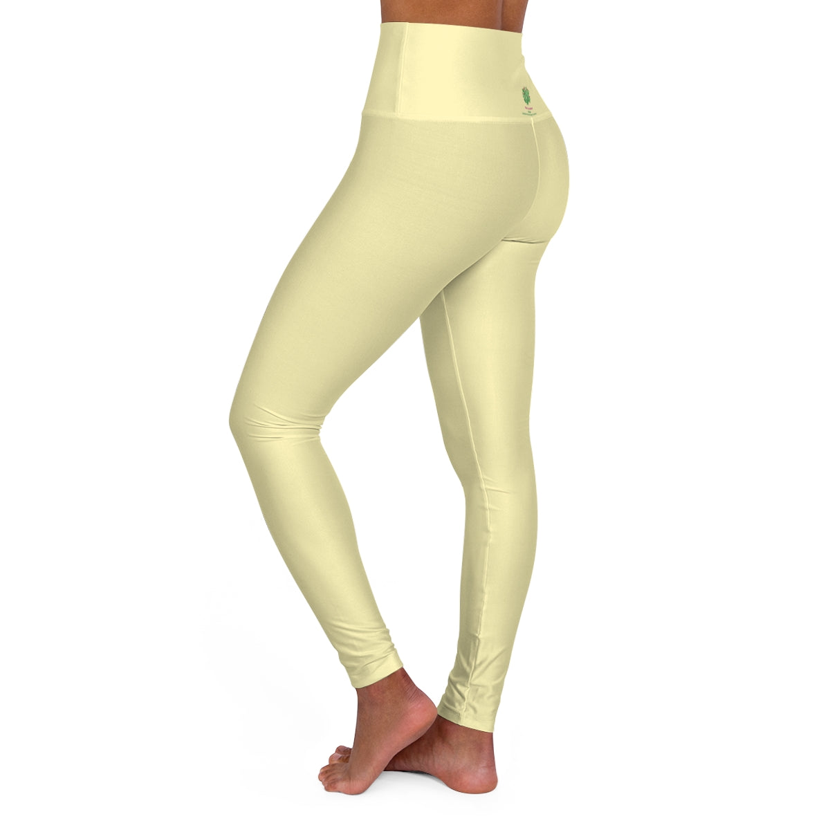 *Pastel Yellow Women's Yoga Pants - Margo Makaroff - Personalization Available