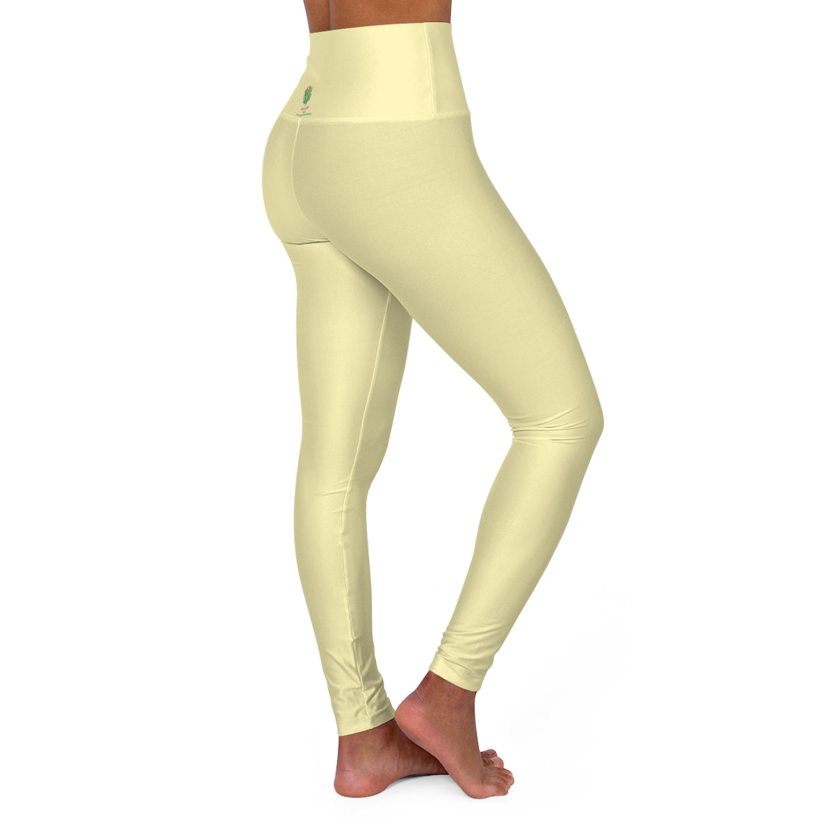 *Pastel Yellow Women's Yoga Pants - Margo Makaroff - Personalization Available