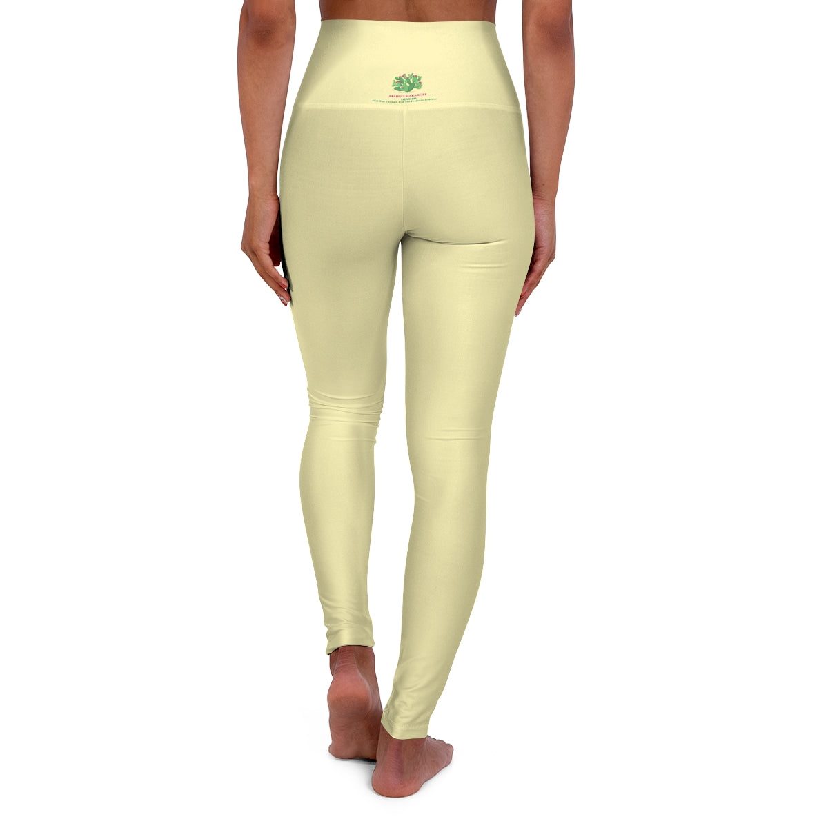 *Pastel Yellow Women's Yoga Pants - Margo Makaroff - Personalization Available