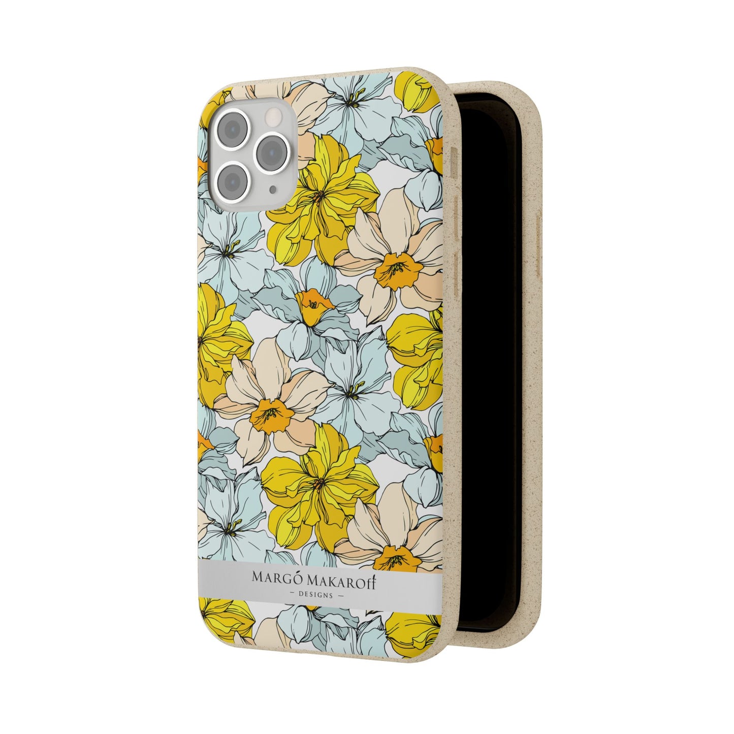 Floral Collection Biodegradable Phone Case - Eco-Friendly Style for Nature Lovers with Personalization by Margo Makaroff