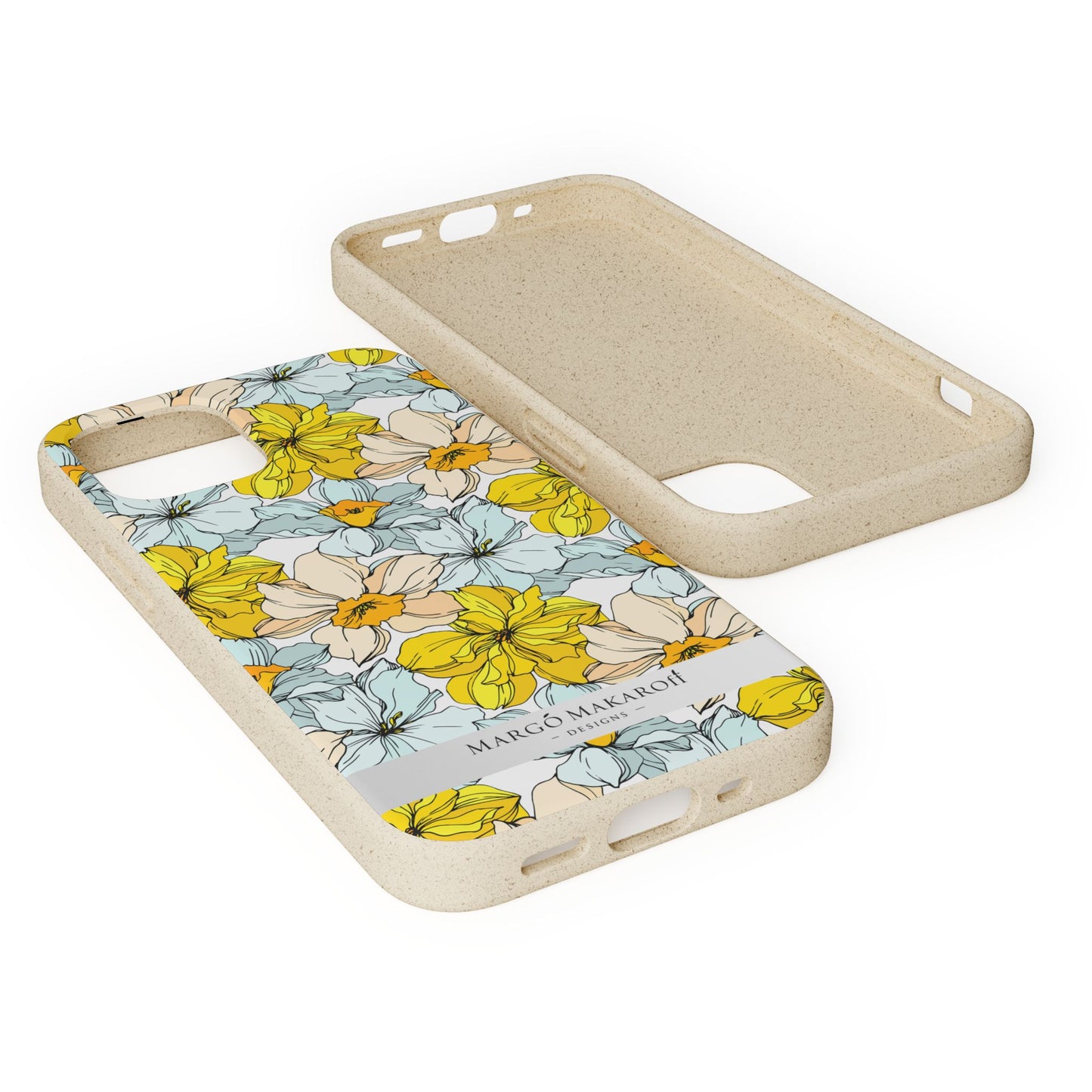 Floral Collection Biodegradable Phone Case - Eco-Friendly Style for Nature Lovers with Personalization by Margo Makaroff