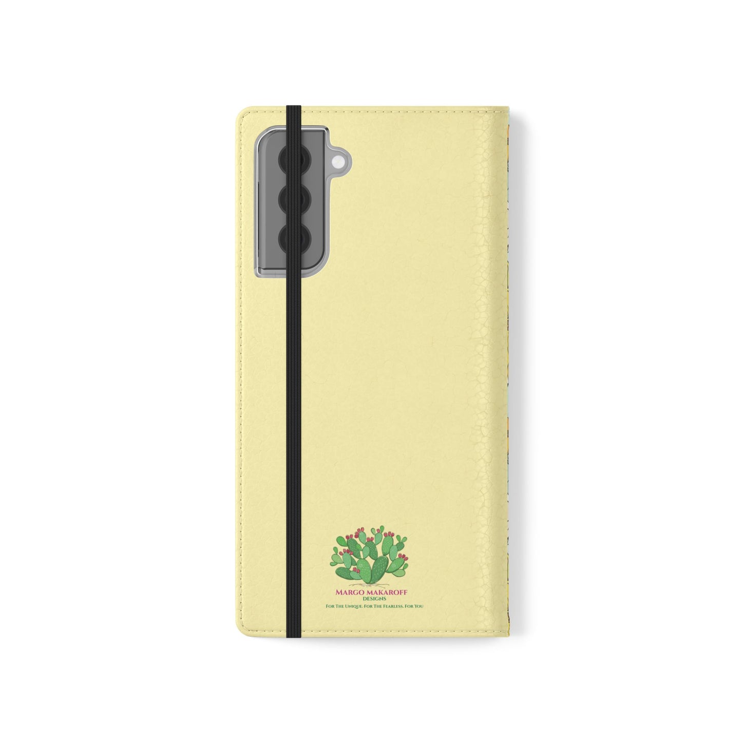 Floral with Pastel Yellow Wallet Case for iPhone & Android – Margo Makroff - Personalization Available