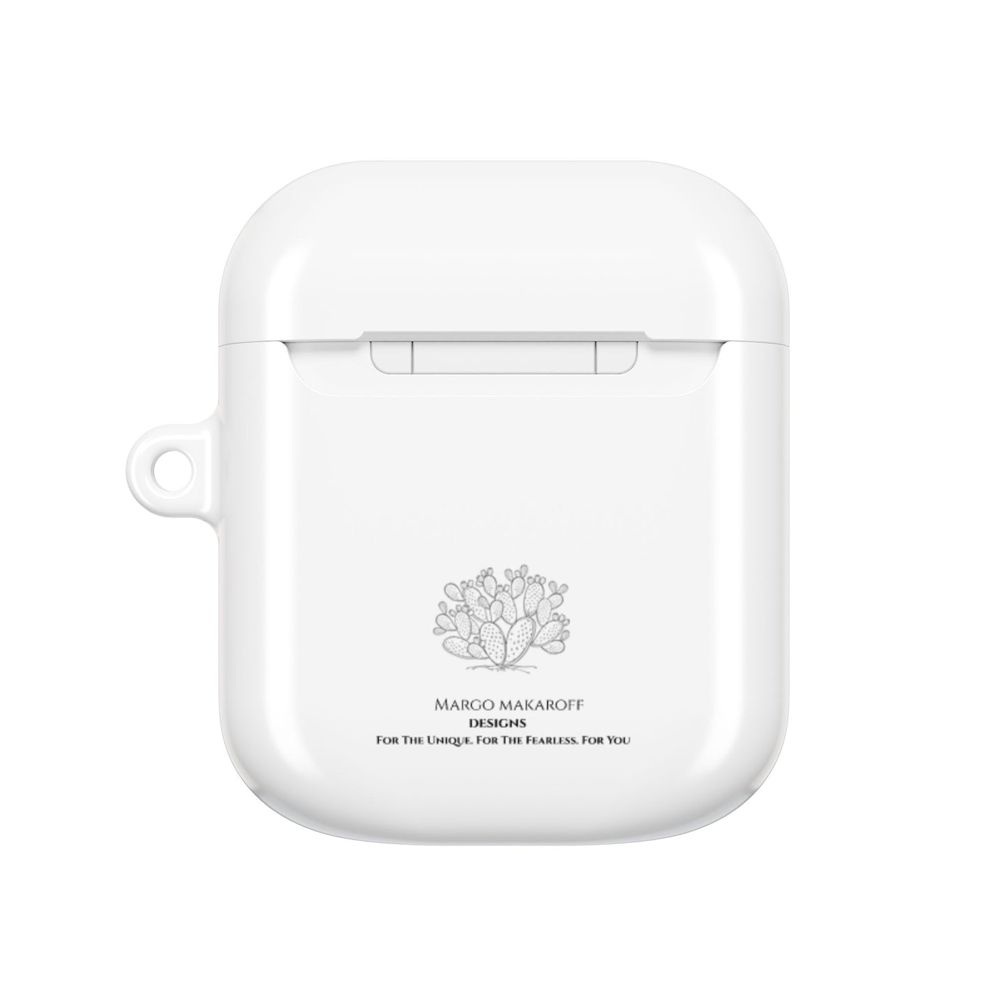 Elegant Floral AirPod Case - Monochrome Collection - Margo Makaroff - Personalization Available