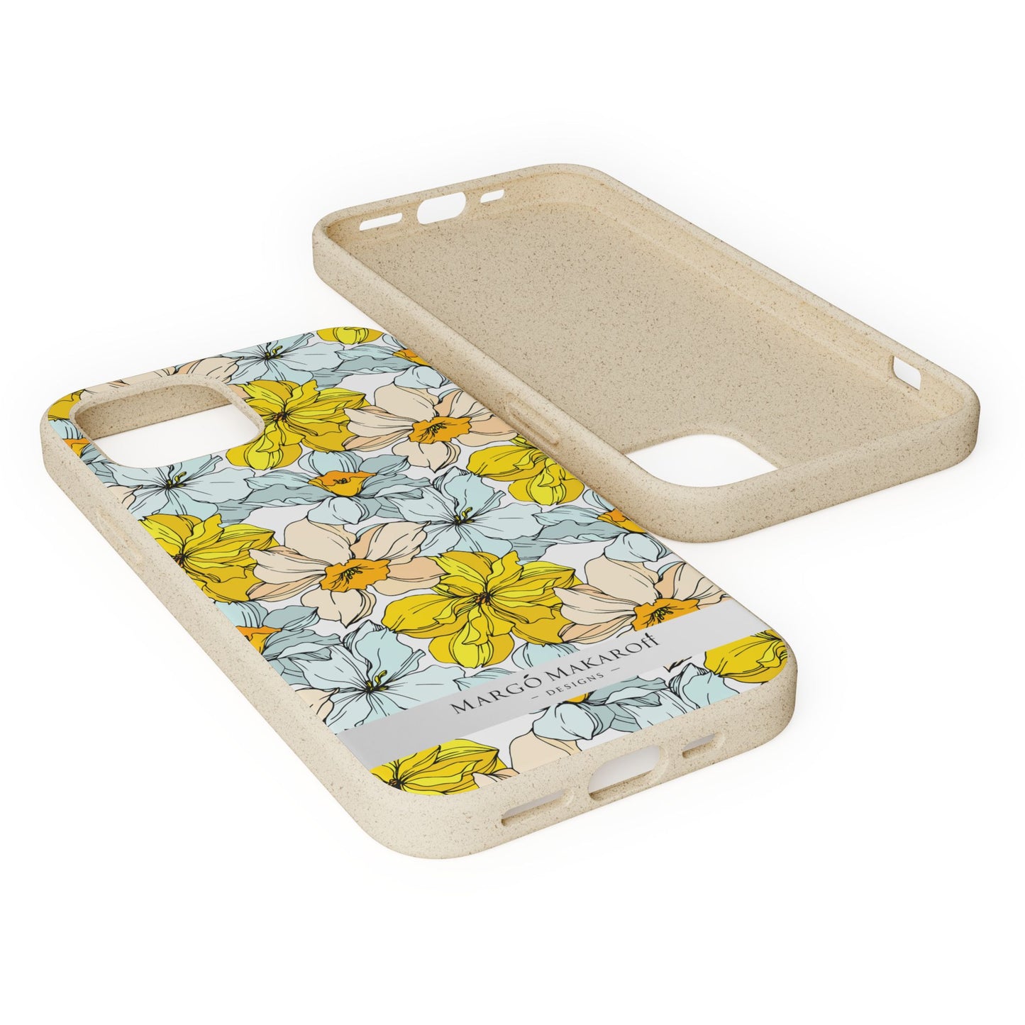Floral Collection Biodegradable Phone Case - Eco-Friendly Style for Nature Lovers with Personalization by Margo Makaroff