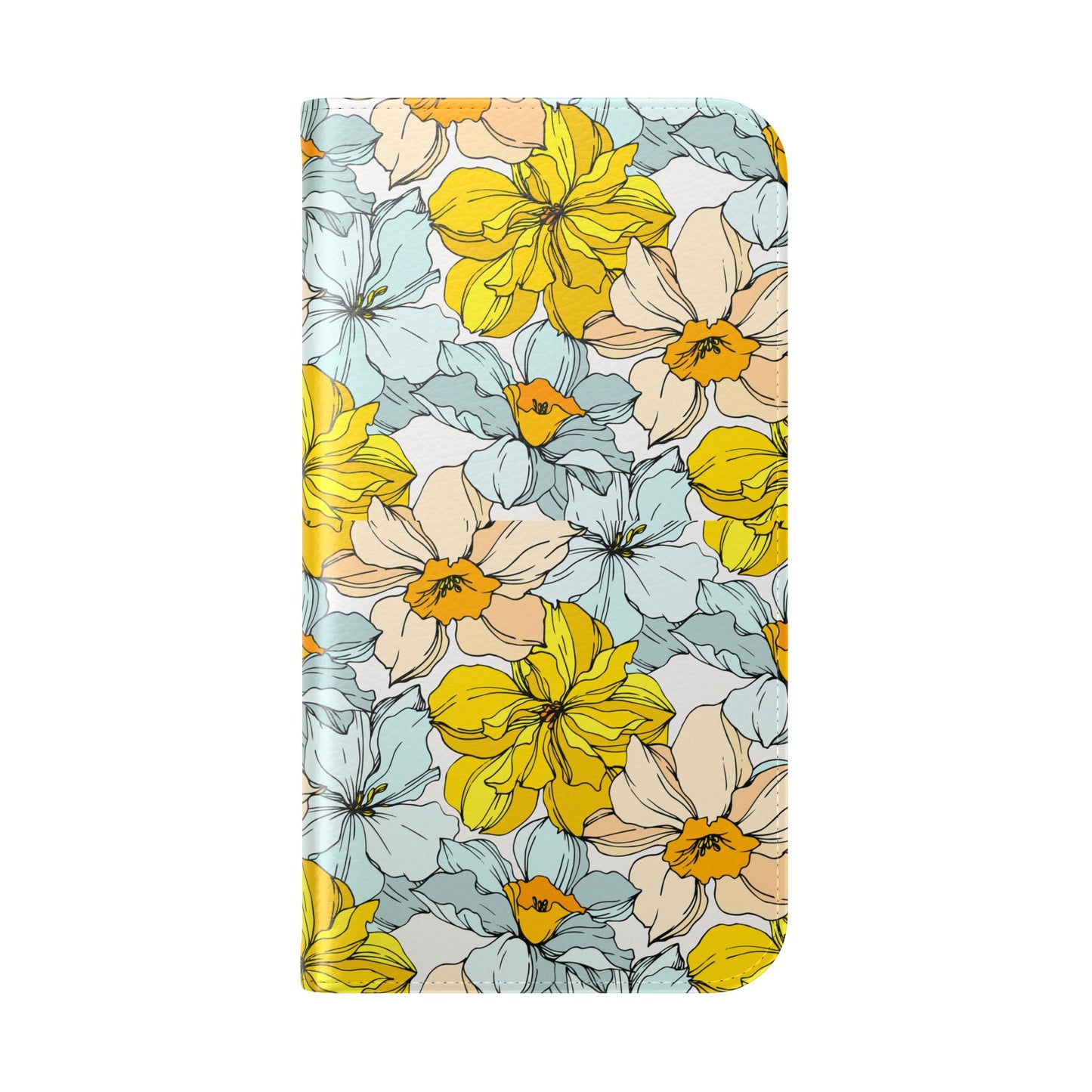 Floral with Pastel Yellow Wallet Case for iPhone & Android – Margo Makroff - Personalization Available