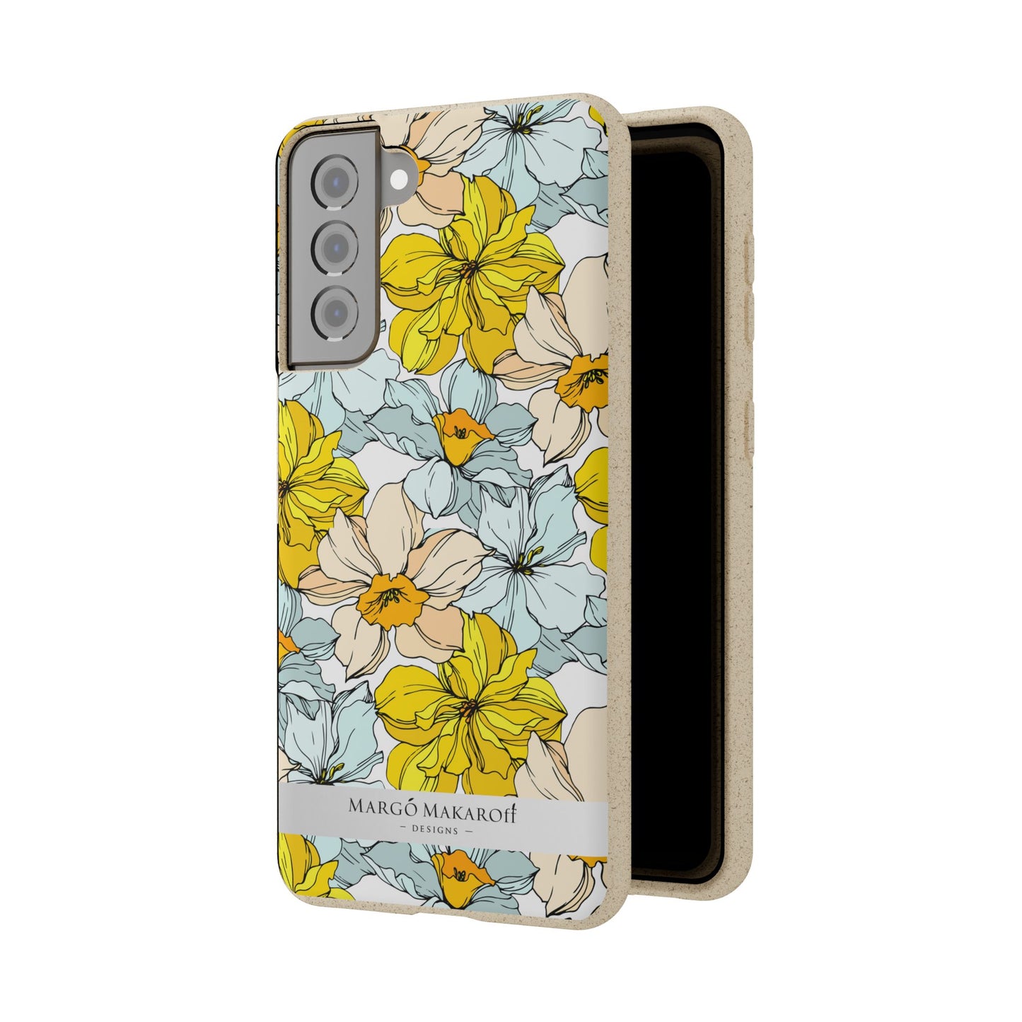Floral Collection Biodegradable Phone Case - Eco-Friendly Style for Nature Lovers with Personalization by Margo Makaroff