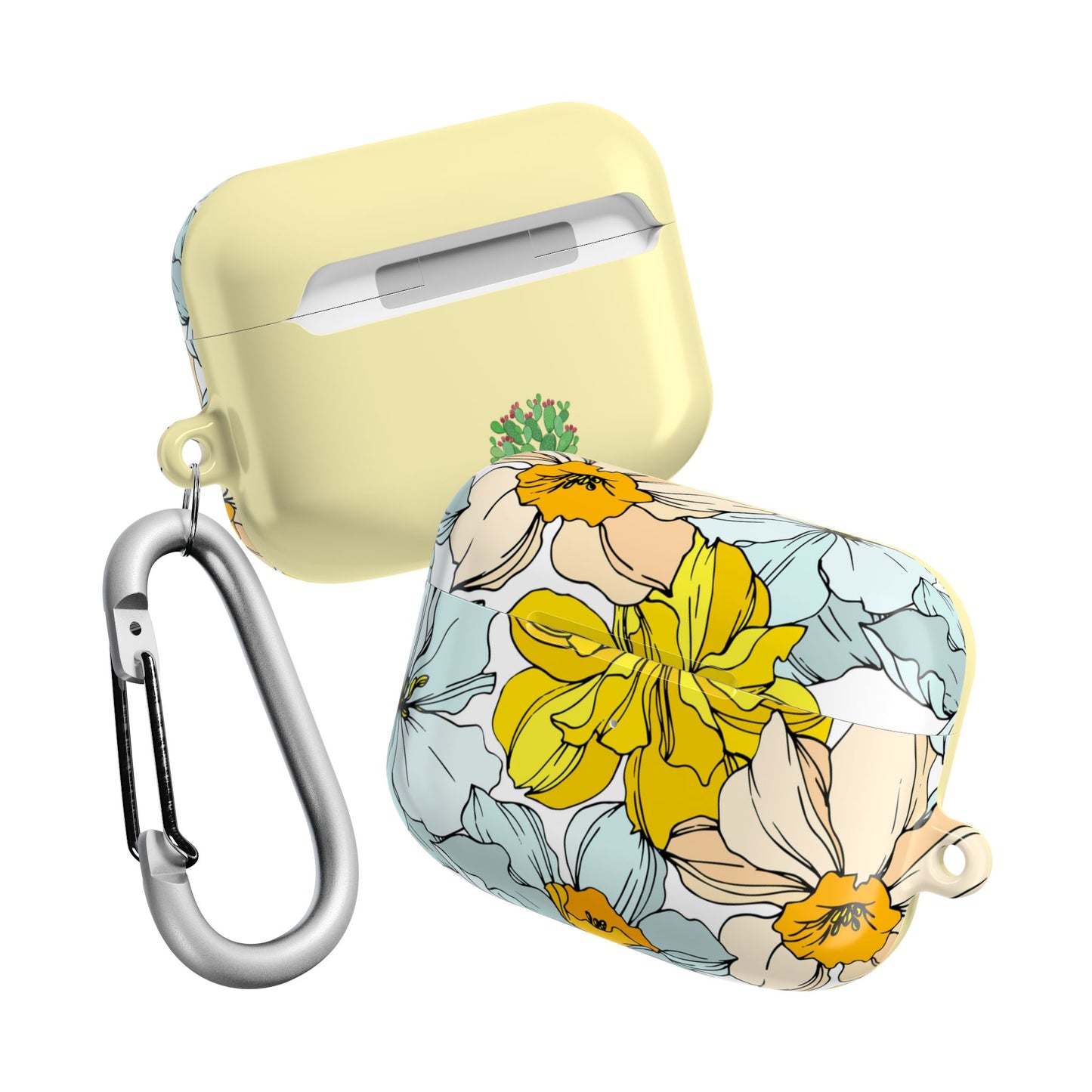 Floral Collection AirPod Case in Buttermilk - Margo Makroff - Personalization Available