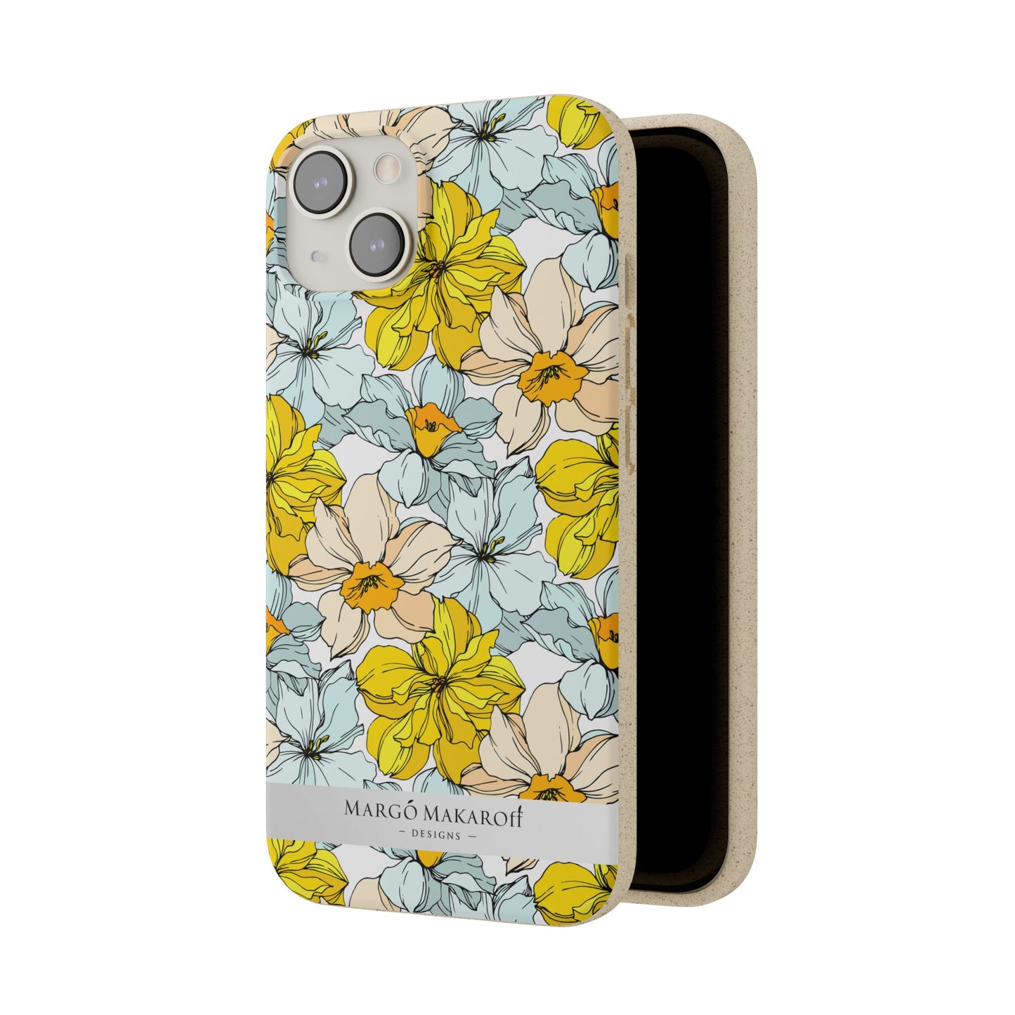 Floral Collection Biodegradable Phone Case - Eco-Friendly Style for Nature Lovers with Personalization by Margo Makaroff