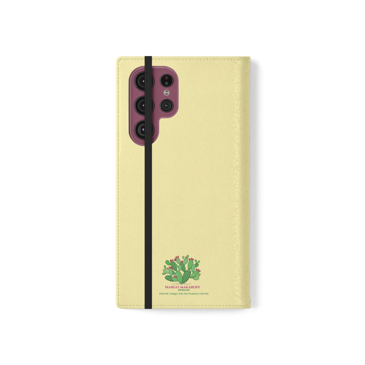 Floral with Pastel Yellow Wallet Case for iPhone & Android – Margo Makroff - Personalization Available