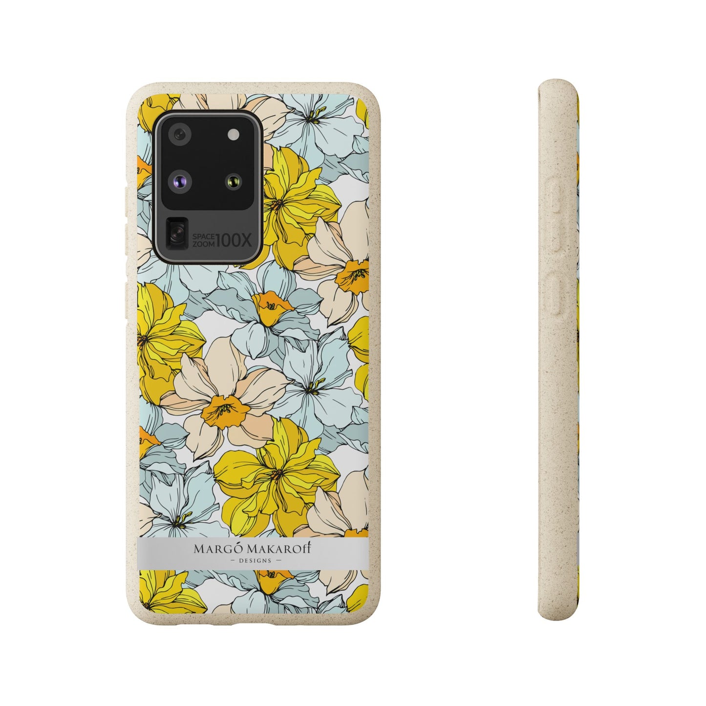 Floral Collection Biodegradable Phone Case - Eco-Friendly Style for Nature Lovers with Personalization by Margo Makaroff