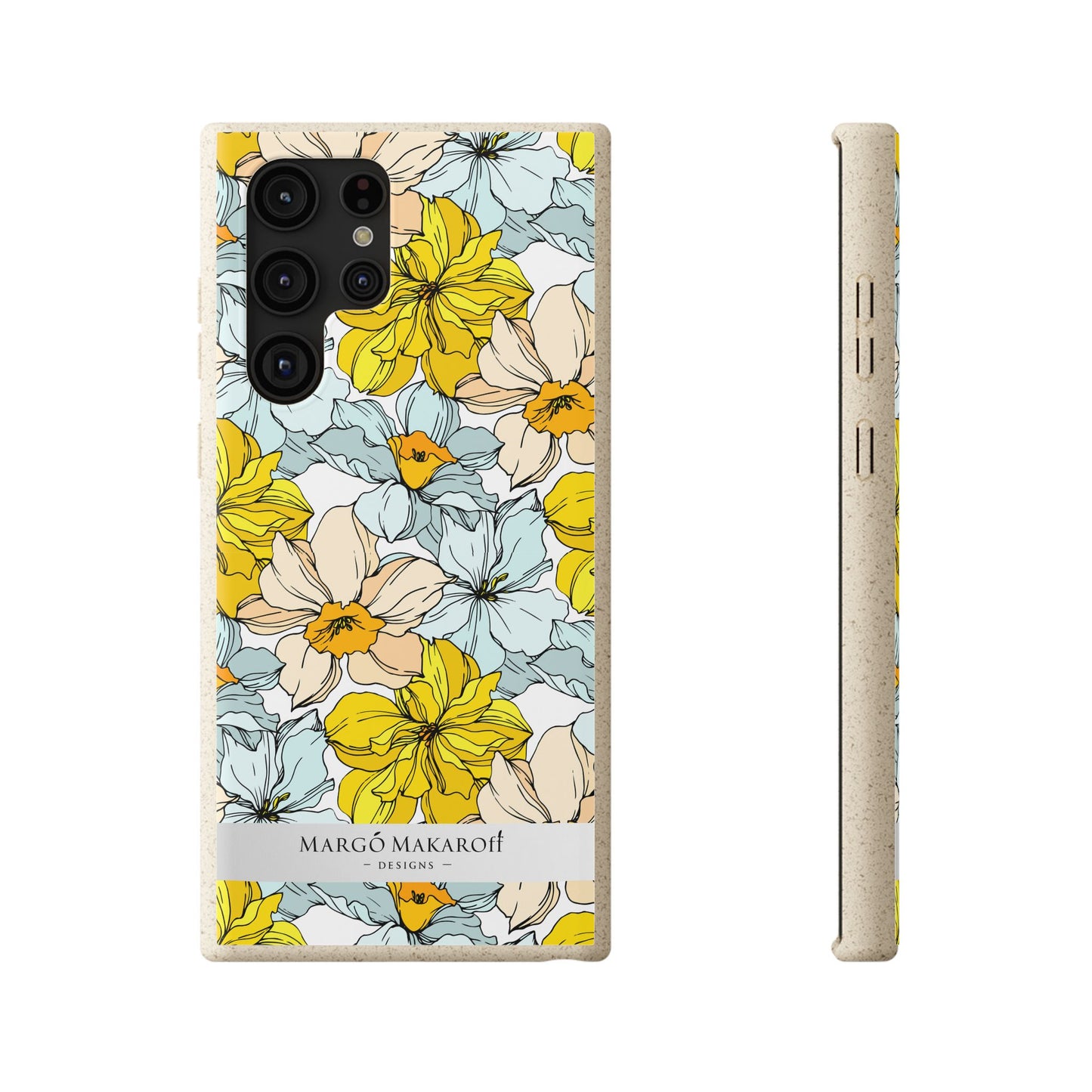 Floral Collection Biodegradable Phone Case - Eco-Friendly Style for Nature Lovers with Personalization by Margo Makaroff