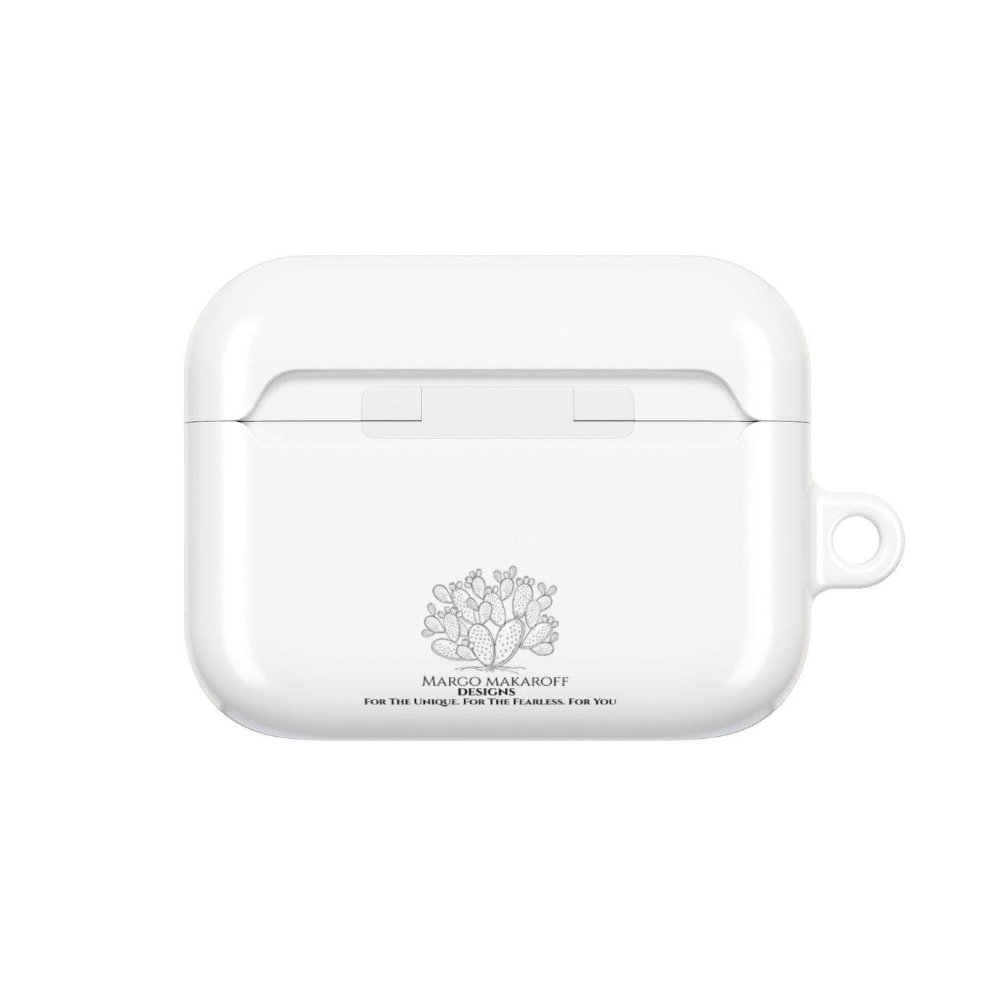 Elegant Floral AirPod Case - Monochrome Collection - Margo Makaroff - Personalization Available