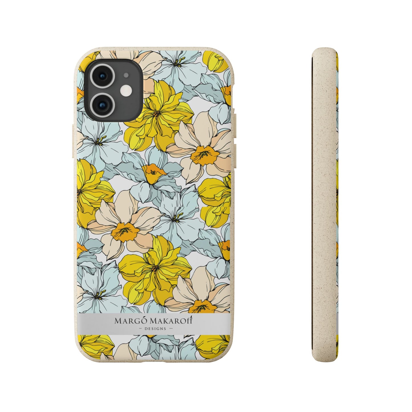 Floral Collection Biodegradable Phone Case - Eco-Friendly Style for Nature Lovers with Personalization by Margo Makaroff