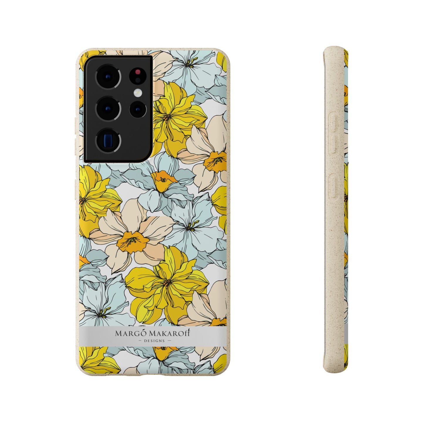 Floral Collection Biodegradable Phone Case - Eco-Friendly Style for Nature Lovers with Personalization by Margo Makaroff