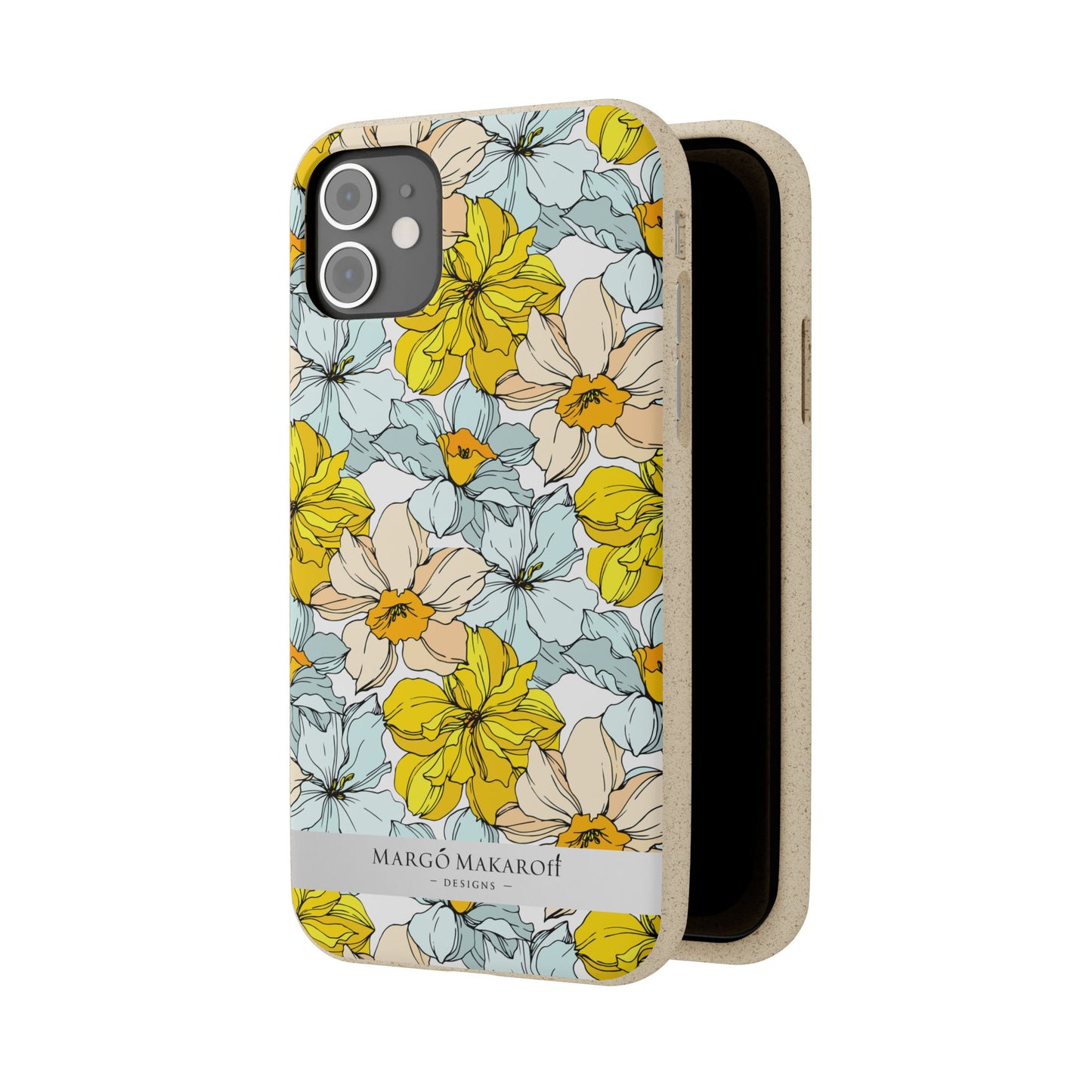 Floral Collection Biodegradable Phone Case - Eco-Friendly Style for Nature Lovers with Personalization by Margo Makaroff
