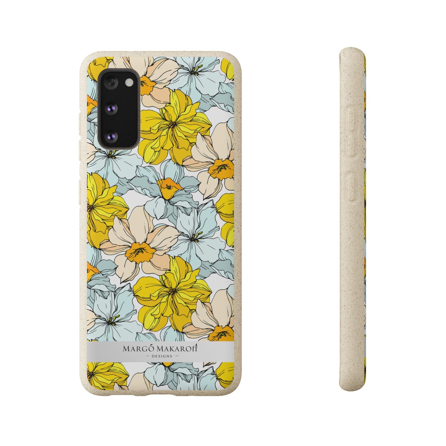 Floral Collection Biodegradable Phone Case - Eco-Friendly Style for Nature Lovers with Personalization by Margo Makaroff