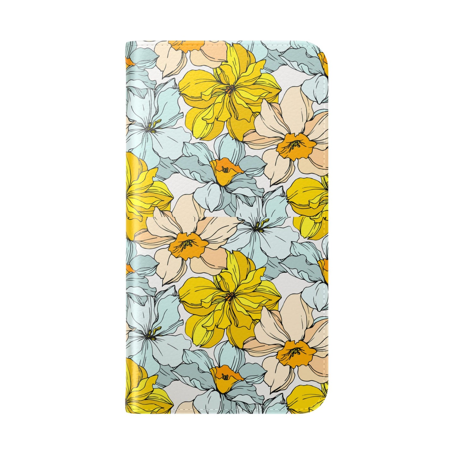 Floral with Pastel Yellow Wallet Case for iPhone & Android – Margo Makroff - Personalization Available