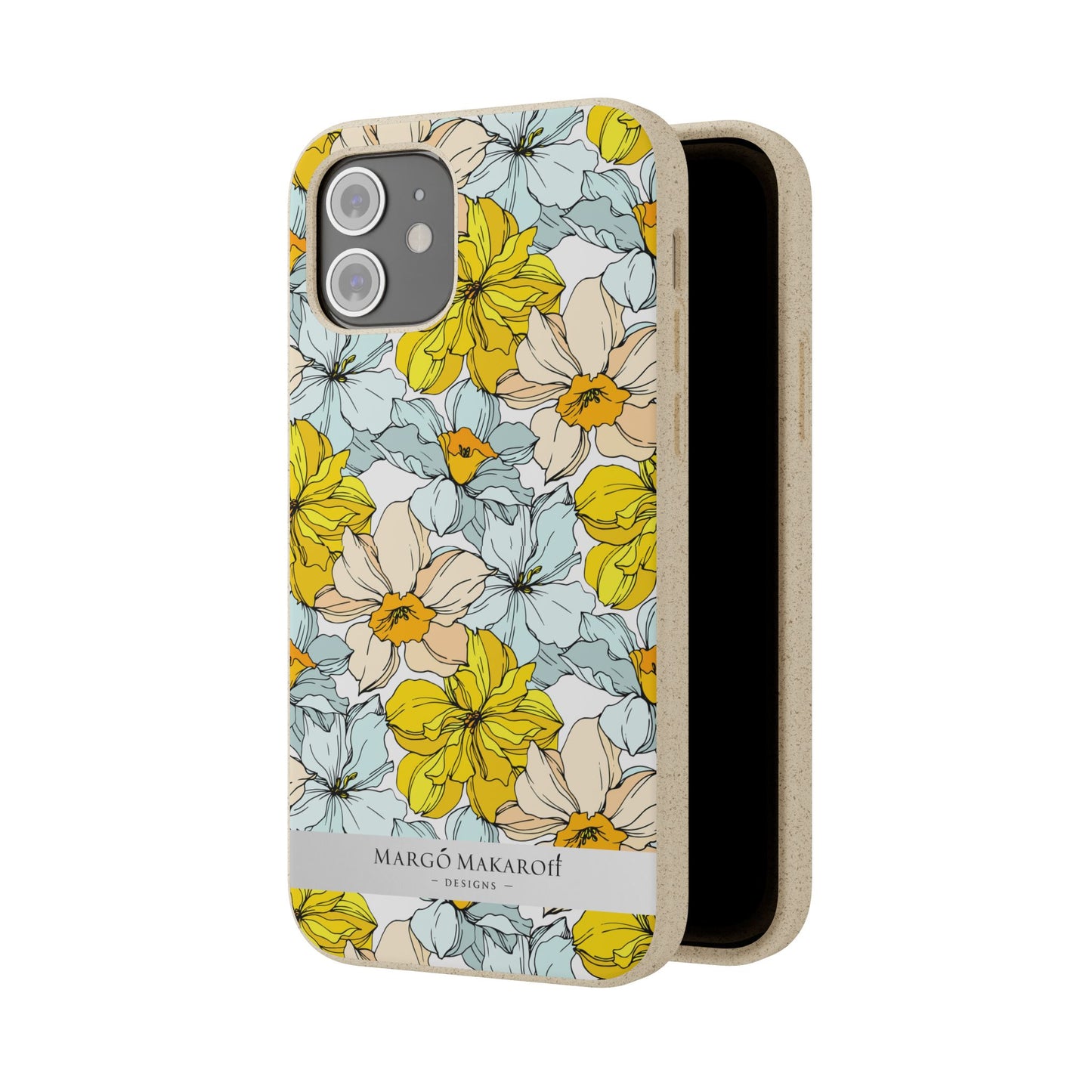 Floral Collection Biodegradable Phone Case - Eco-Friendly Style for Nature Lovers with Personalization by Margo Makaroff