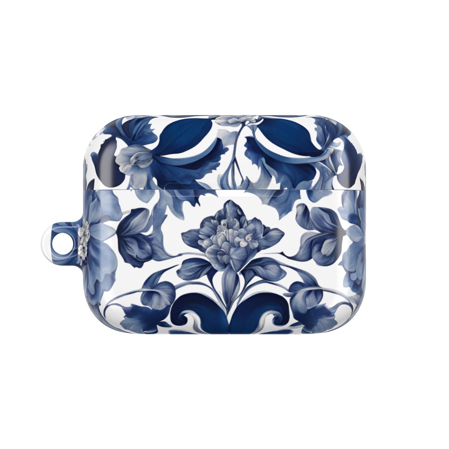 Blue Majolica AirPod Case - Margo Makaroff - Personalization Available
