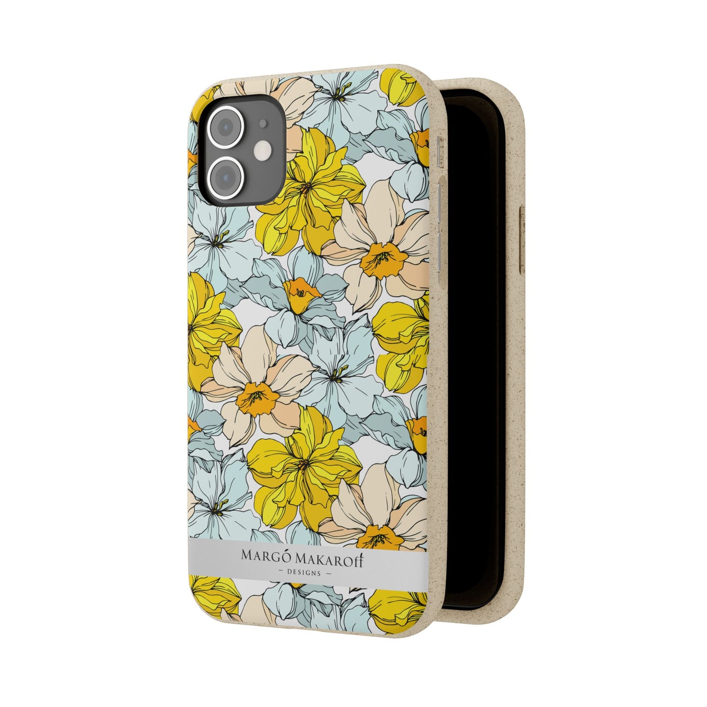 Floral Collection Biodegradable Phone Case - Eco-Friendly Style for Nature Lovers with Personalization by Margo Makaroff