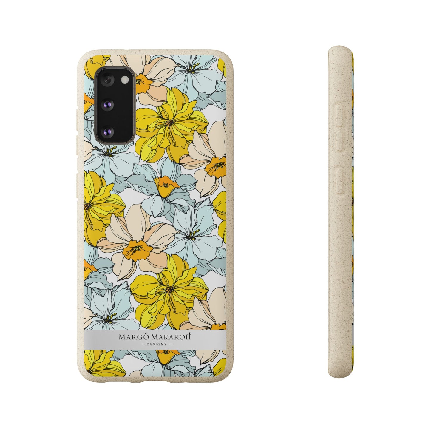 Floral Collection Biodegradable Phone Case - Eco-Friendly Style for Nature Lovers with Personalization by Margo Makaroff