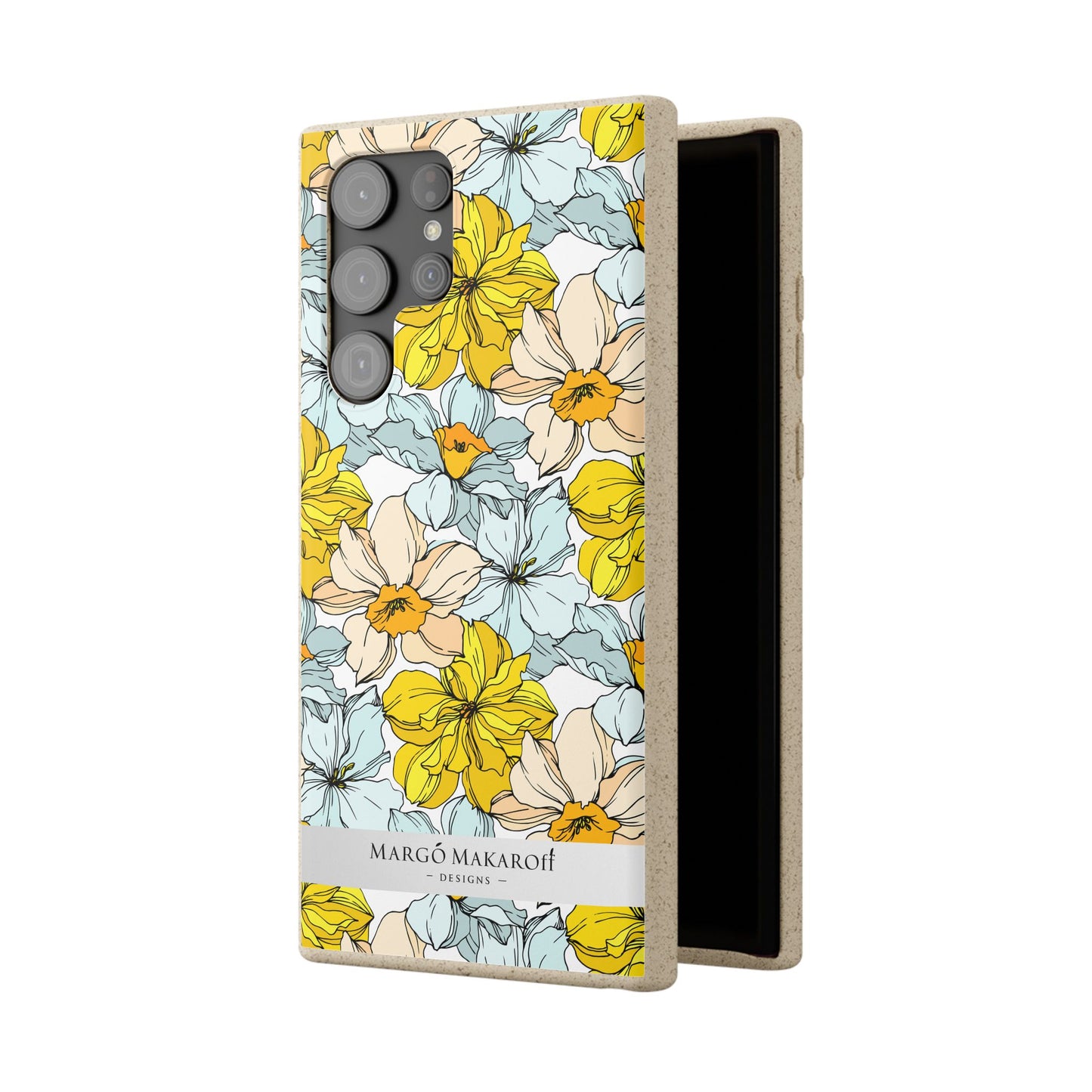 Floral Collection Biodegradable Phone Case - Eco-Friendly Style for Nature Lovers with Personalization by Margo Makaroff