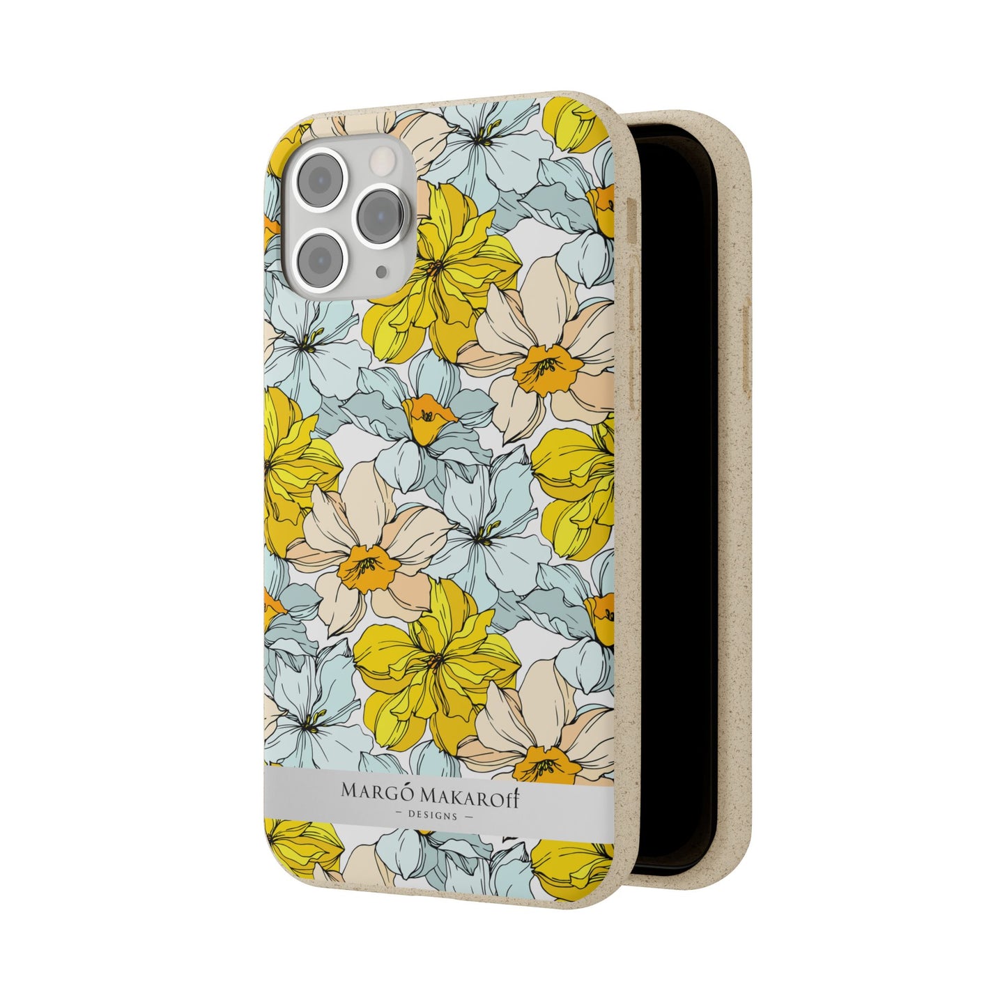 Floral Collection Biodegradable Phone Case - Eco-Friendly Style for Nature Lovers with Personalization by Margo Makaroff