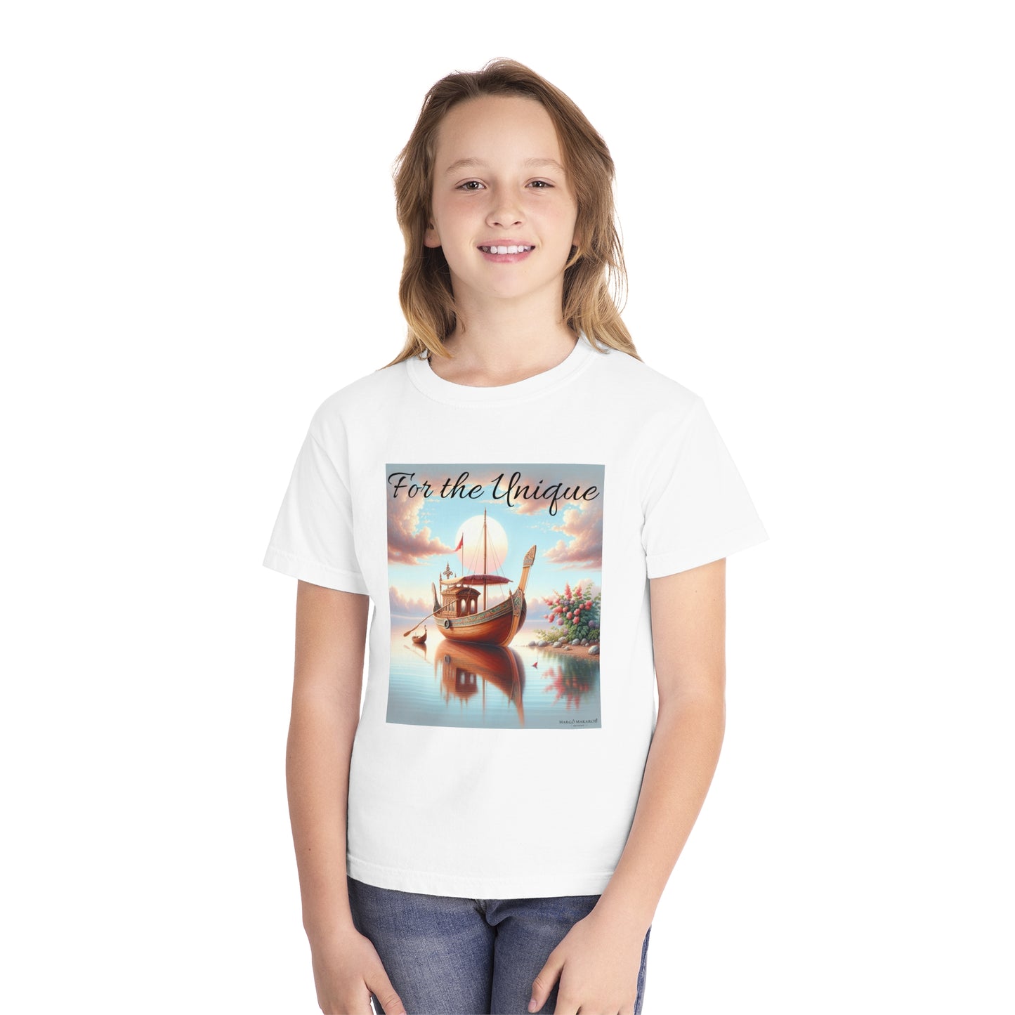 Youth "For The Unique" Tee - Design by Margo Makaroff with Personalization