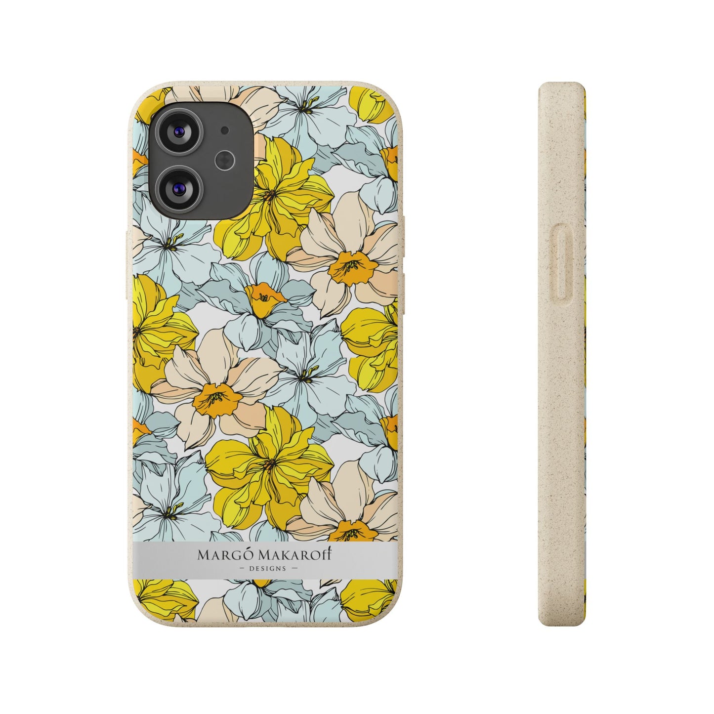 Floral Collection Biodegradable Phone Case - Eco-Friendly Style for Nature Lovers with Personalization by Margo Makaroff