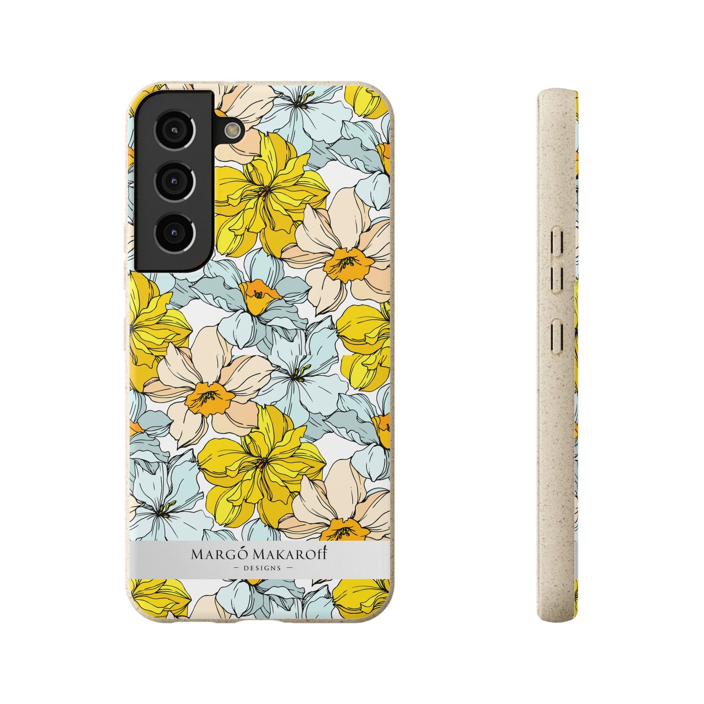 Floral Collection Biodegradable Phone Case - Eco-Friendly Style for Nature Lovers with Personalization by Margo Makaroff