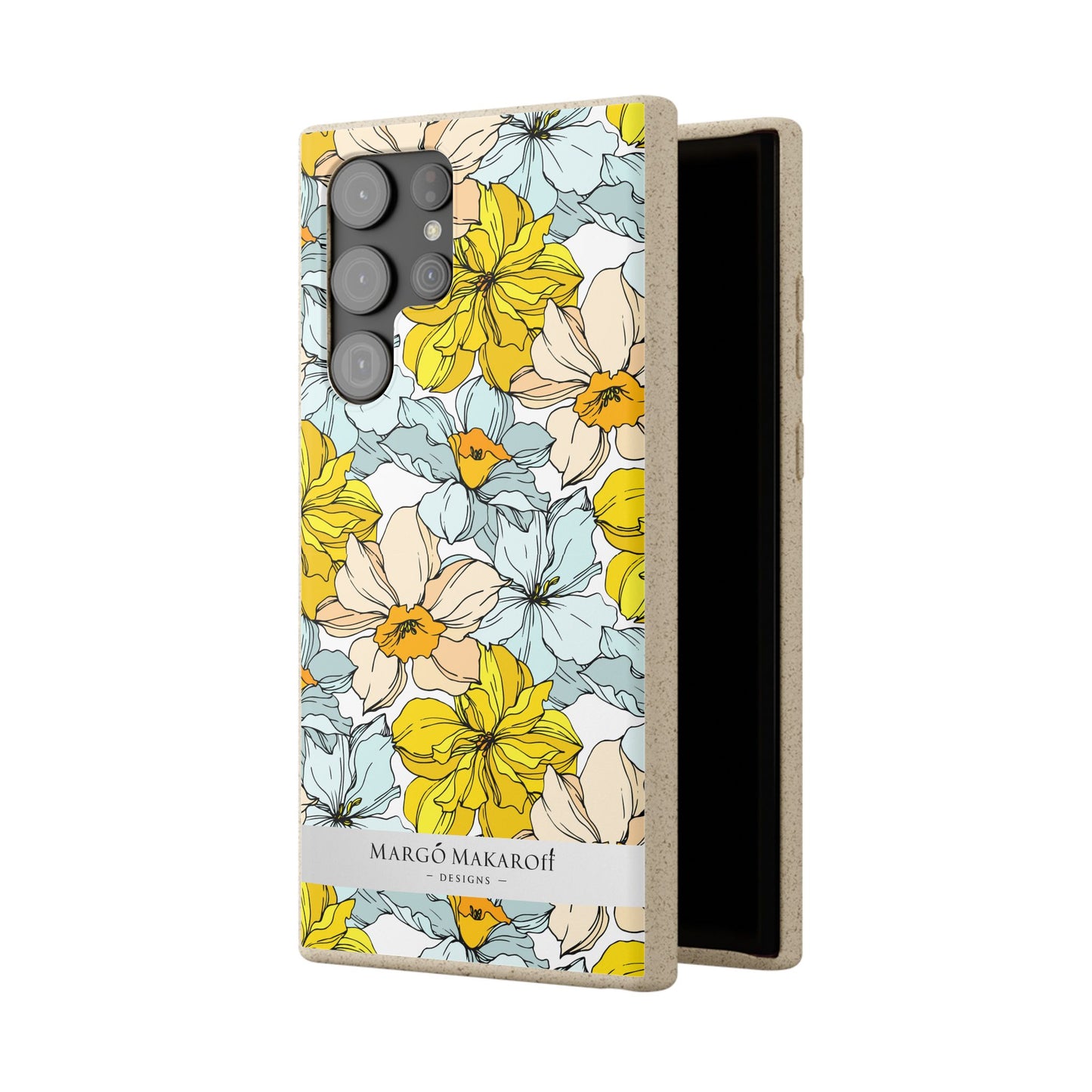 Floral Collection Biodegradable Phone Case - Eco-Friendly Style for Nature Lovers with Personalization by Margo Makaroff