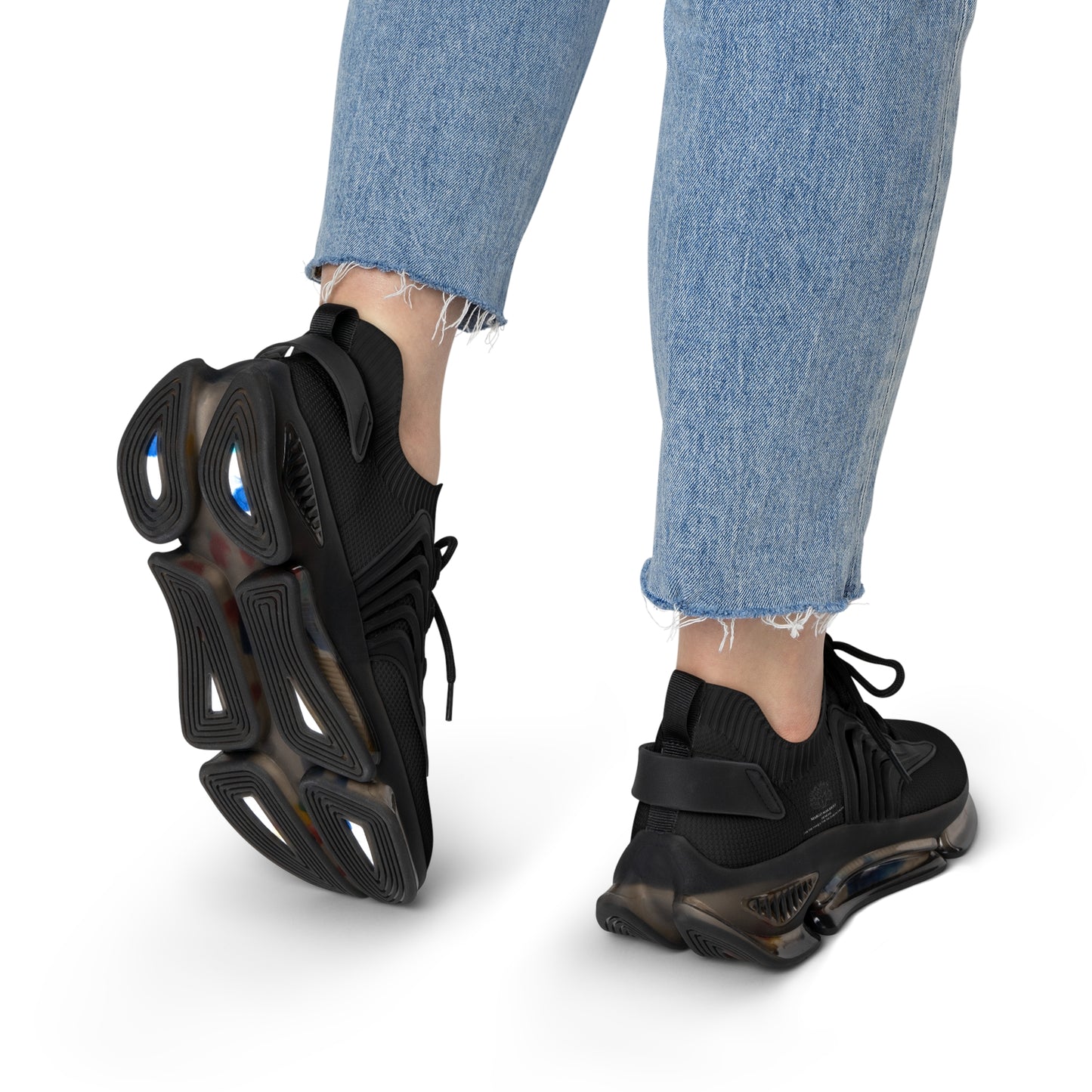 Elegant Women's Mesh Sneakers for Active Lifestyle Monochrome by Margo Makaroff - Personalization Available
