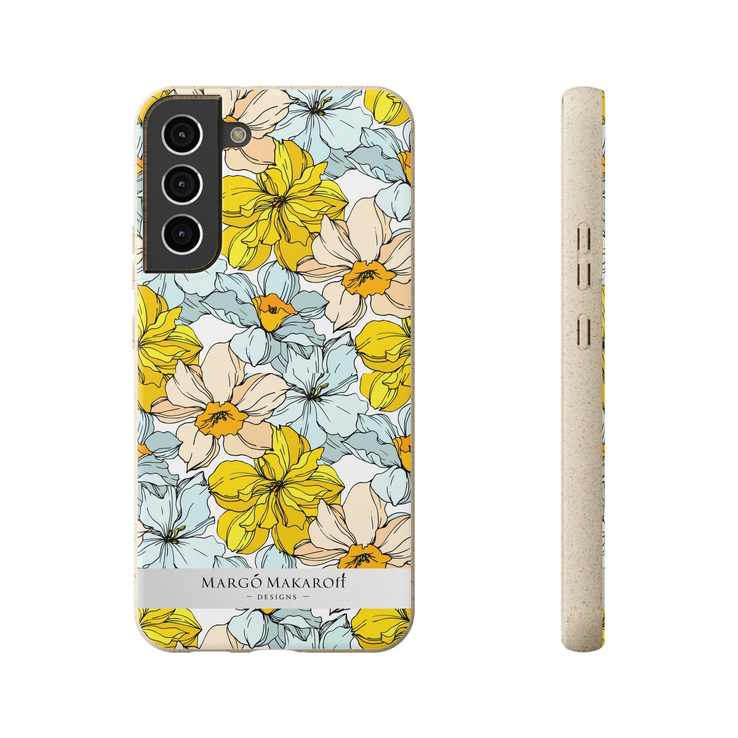 Floral Collection Biodegradable Phone Case - Eco-Friendly Style for Nature Lovers with Personalization by Margo Makaroff