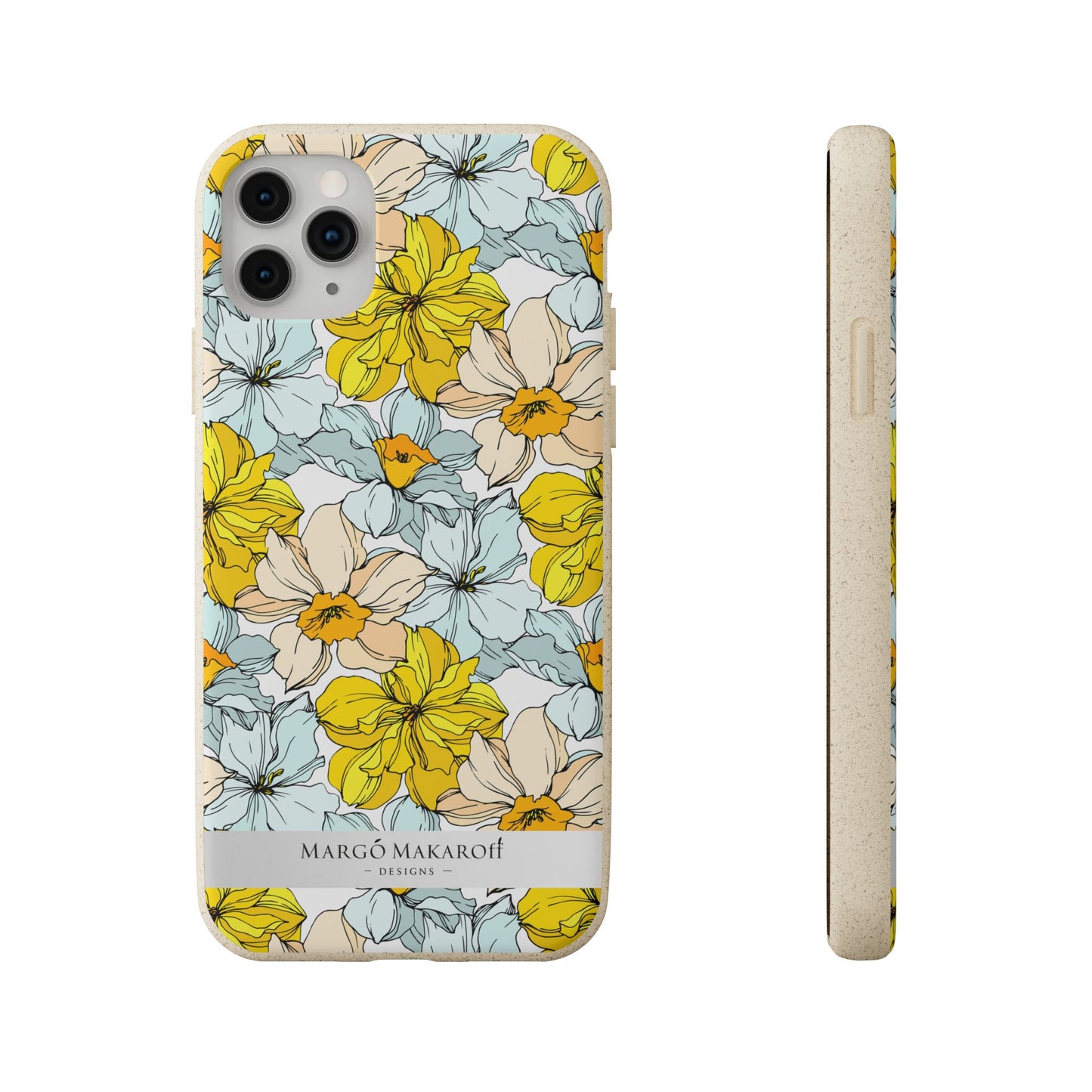 Floral Collection Biodegradable Phone Case - Eco-Friendly Style for Nature Lovers with Personalization by Margo Makaroff
