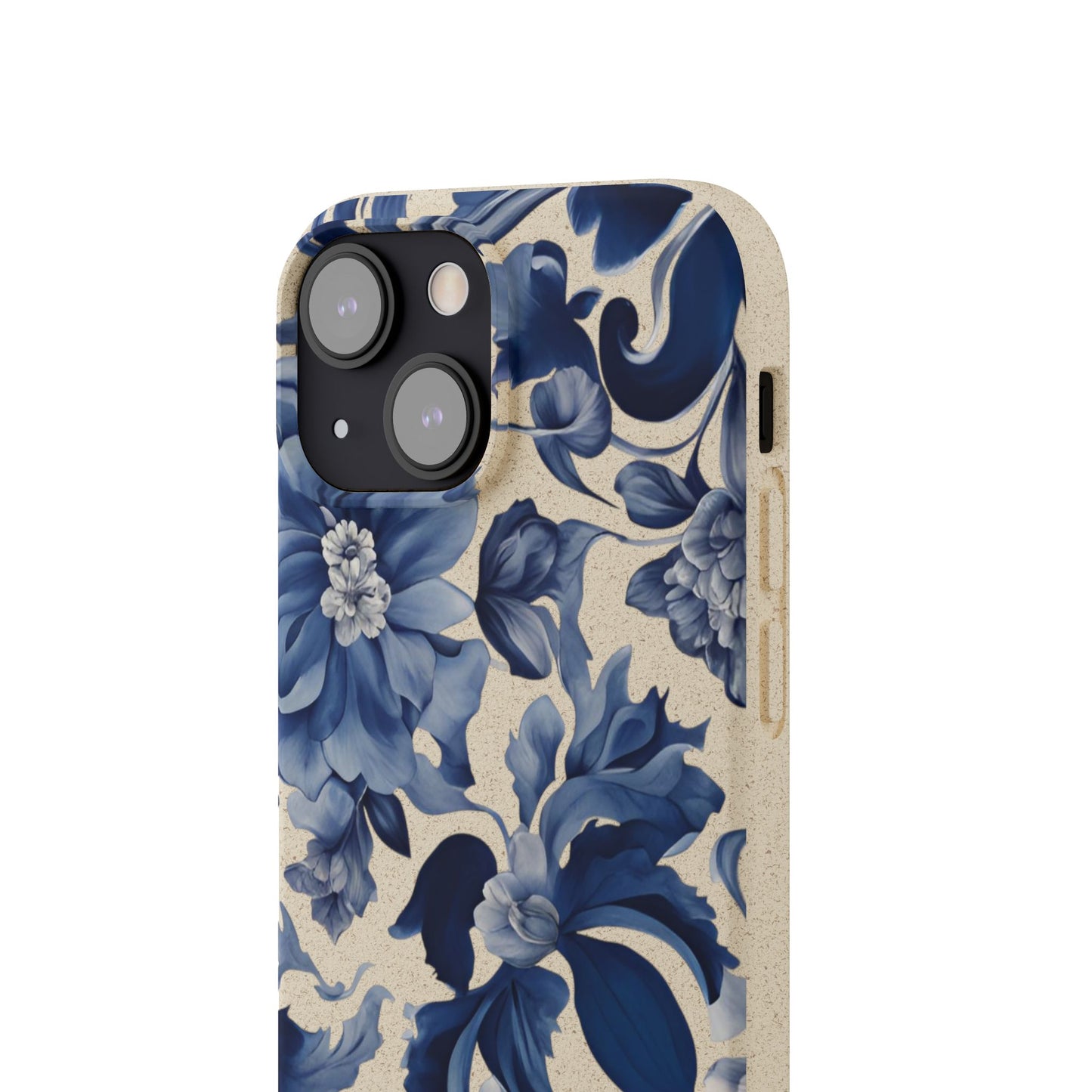 Blue Majolica Collection Biodegradable Phone Case - Eco-Friendly Style for Nature Lovers with Personalization by Margo Makaroff