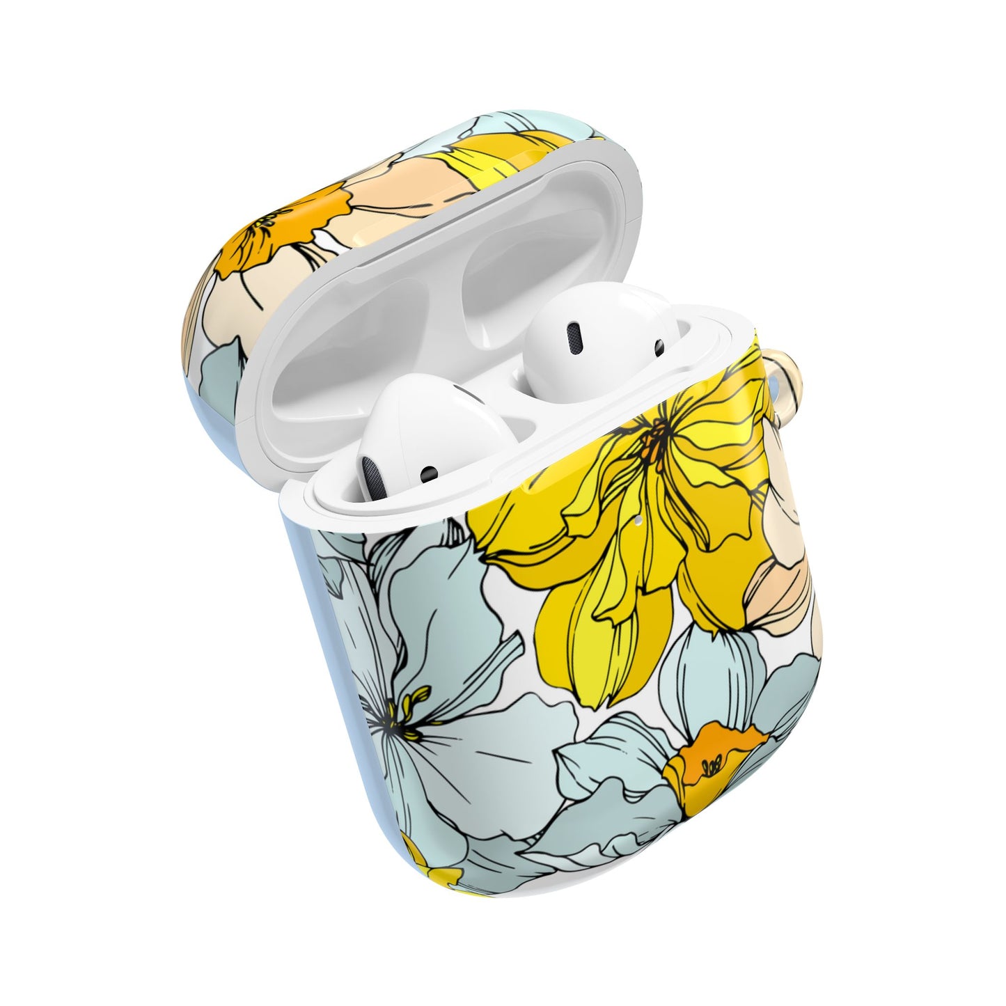 Floral Collection AirPod Case in Buttermilk - Margo Makroff - Personalization Available