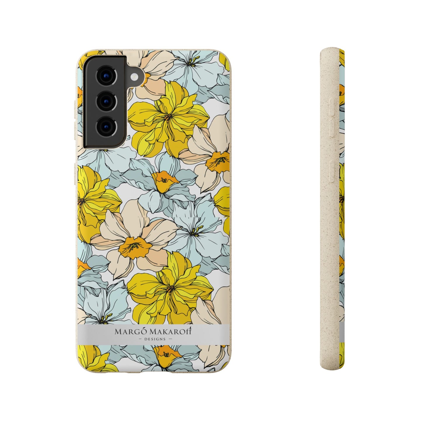 Floral Collection Biodegradable Phone Case - Eco-Friendly Style for Nature Lovers with Personalization by Margo Makaroff