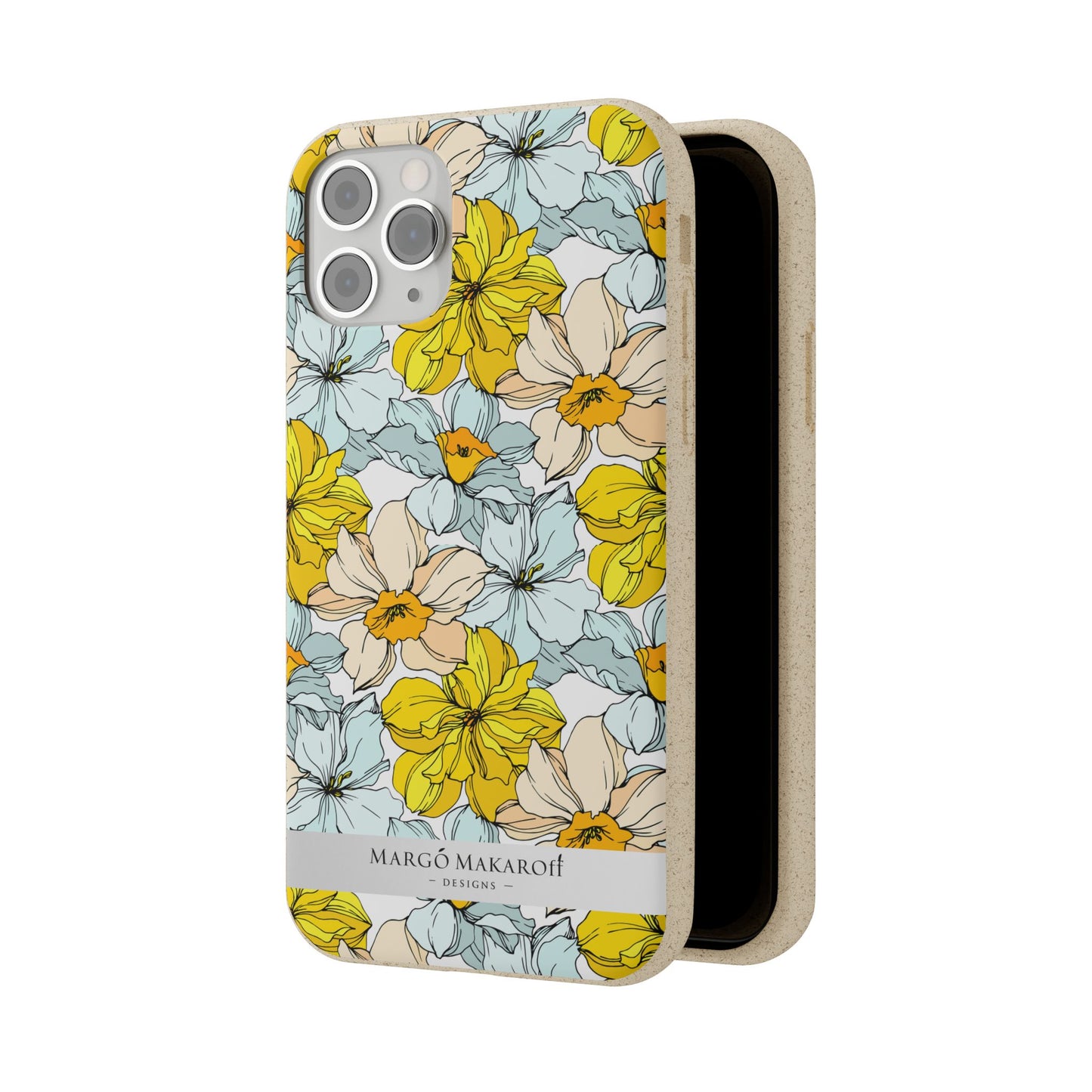 Floral Collection Biodegradable Phone Case - Eco-Friendly Style for Nature Lovers with Personalization by Margo Makaroff