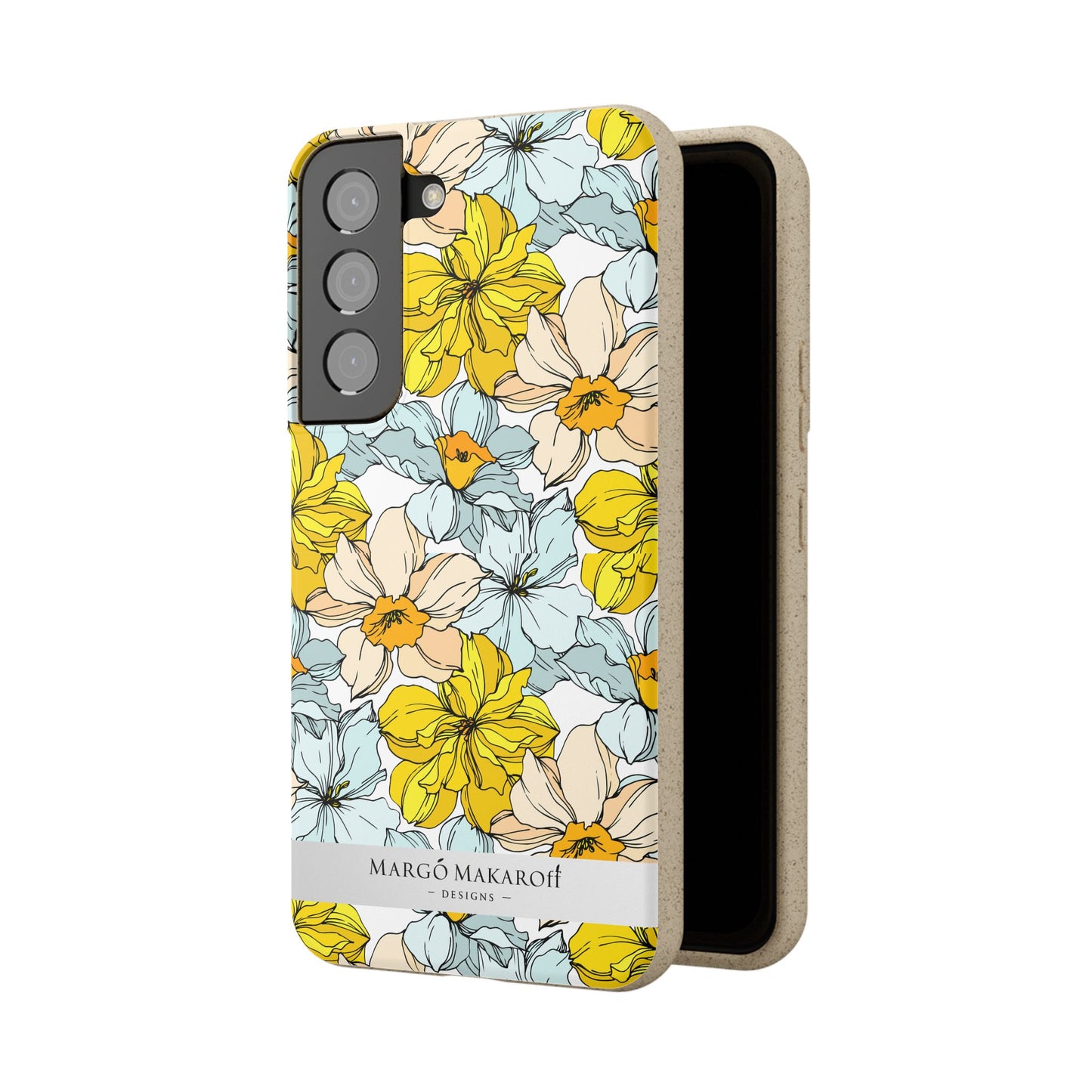 Floral Collection Biodegradable Phone Case - Eco-Friendly Style for Nature Lovers with Personalization by Margo Makaroff